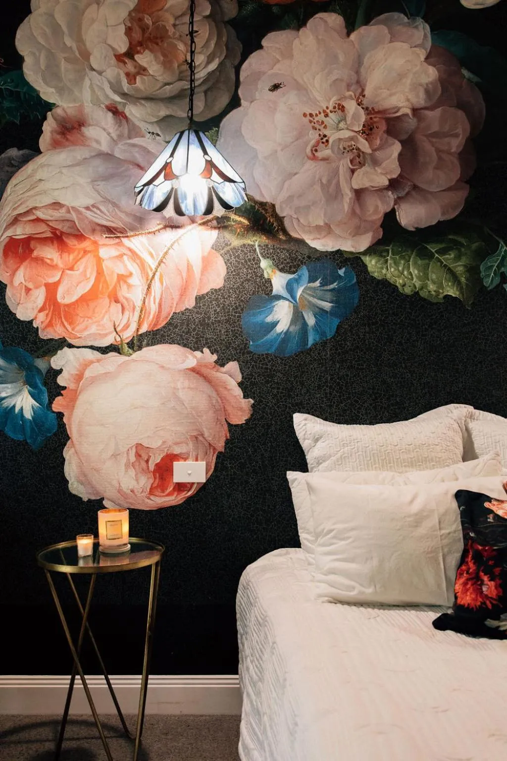 Decorative detail, Bed in Chanticleer Gardens Barn cottage with a Pool