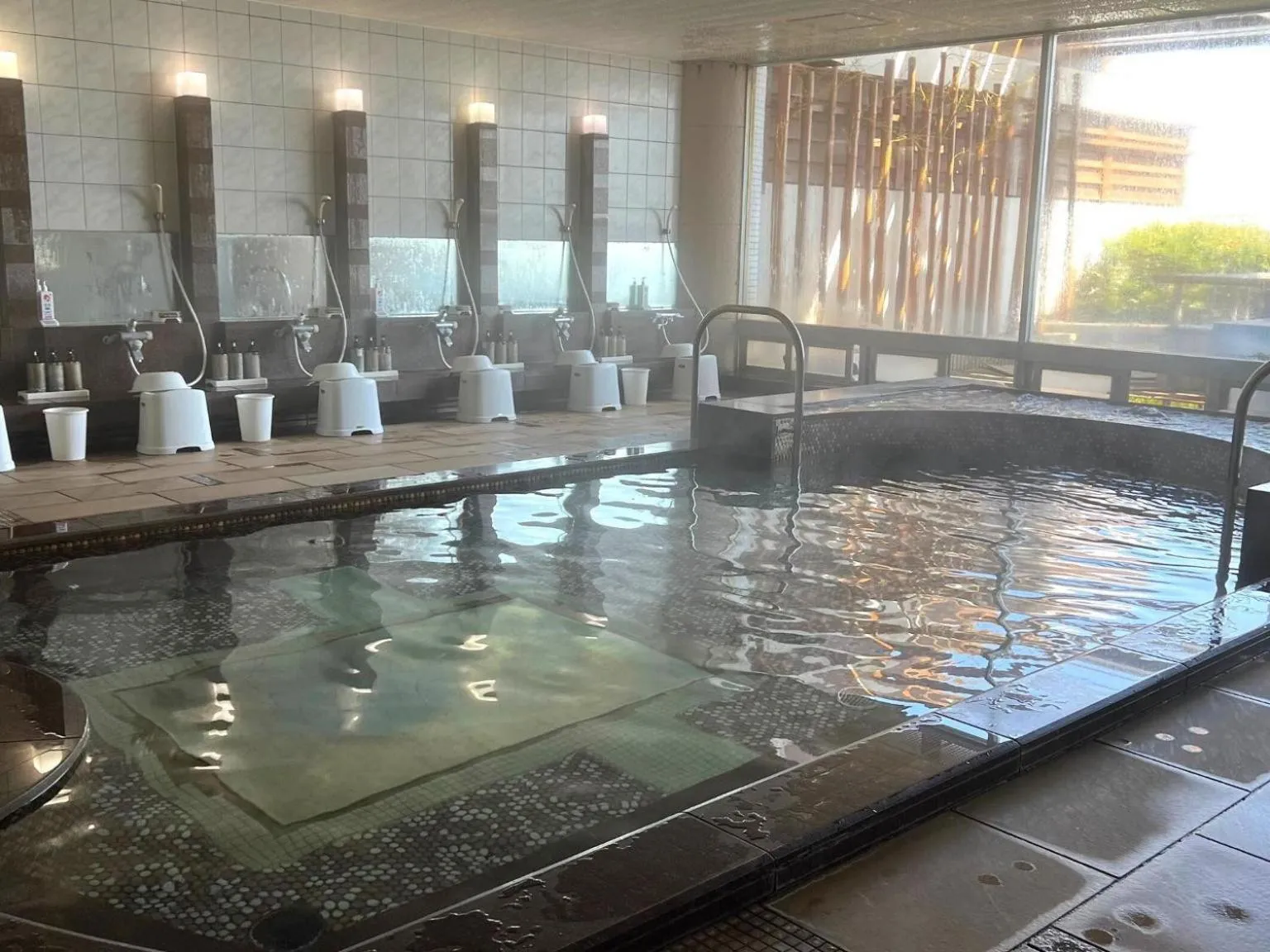 Hot Spring Bath in Mikawawan Resort Linx