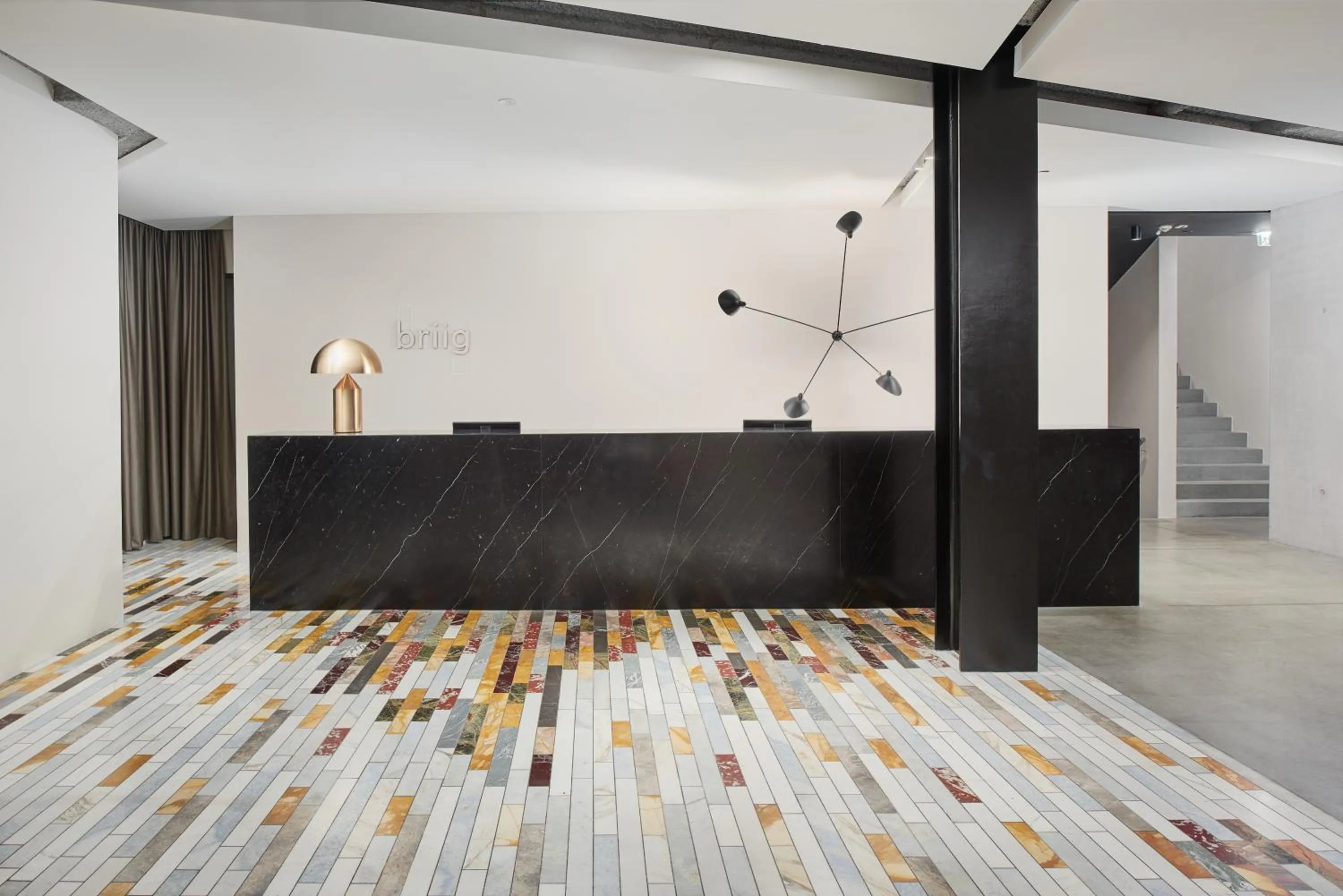 Lobby or reception in briig boutique hotel