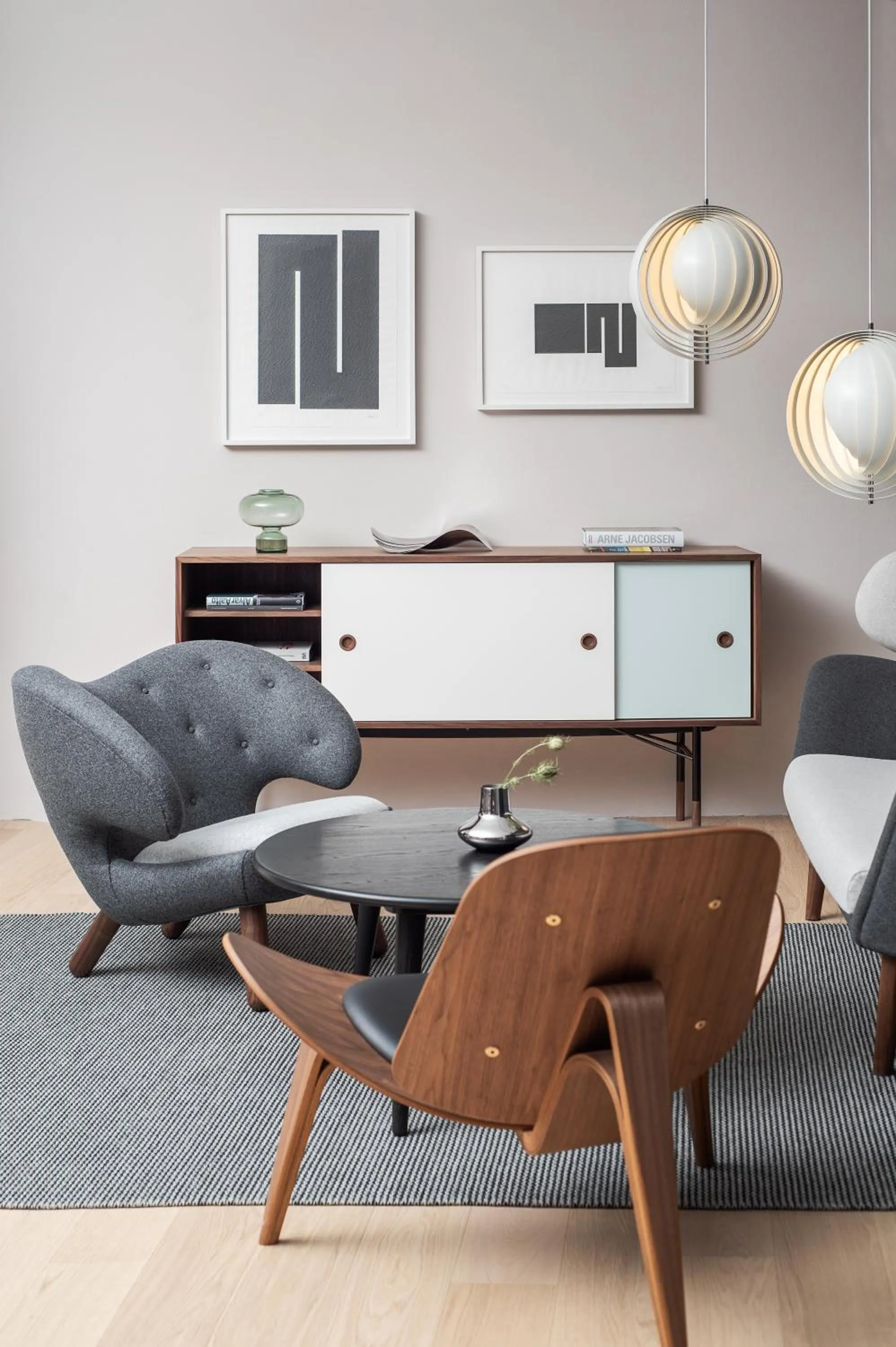 Seating area in briig boutique hotel