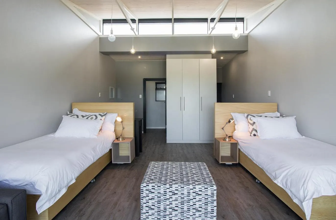 Bed in Sky Blue Guest House