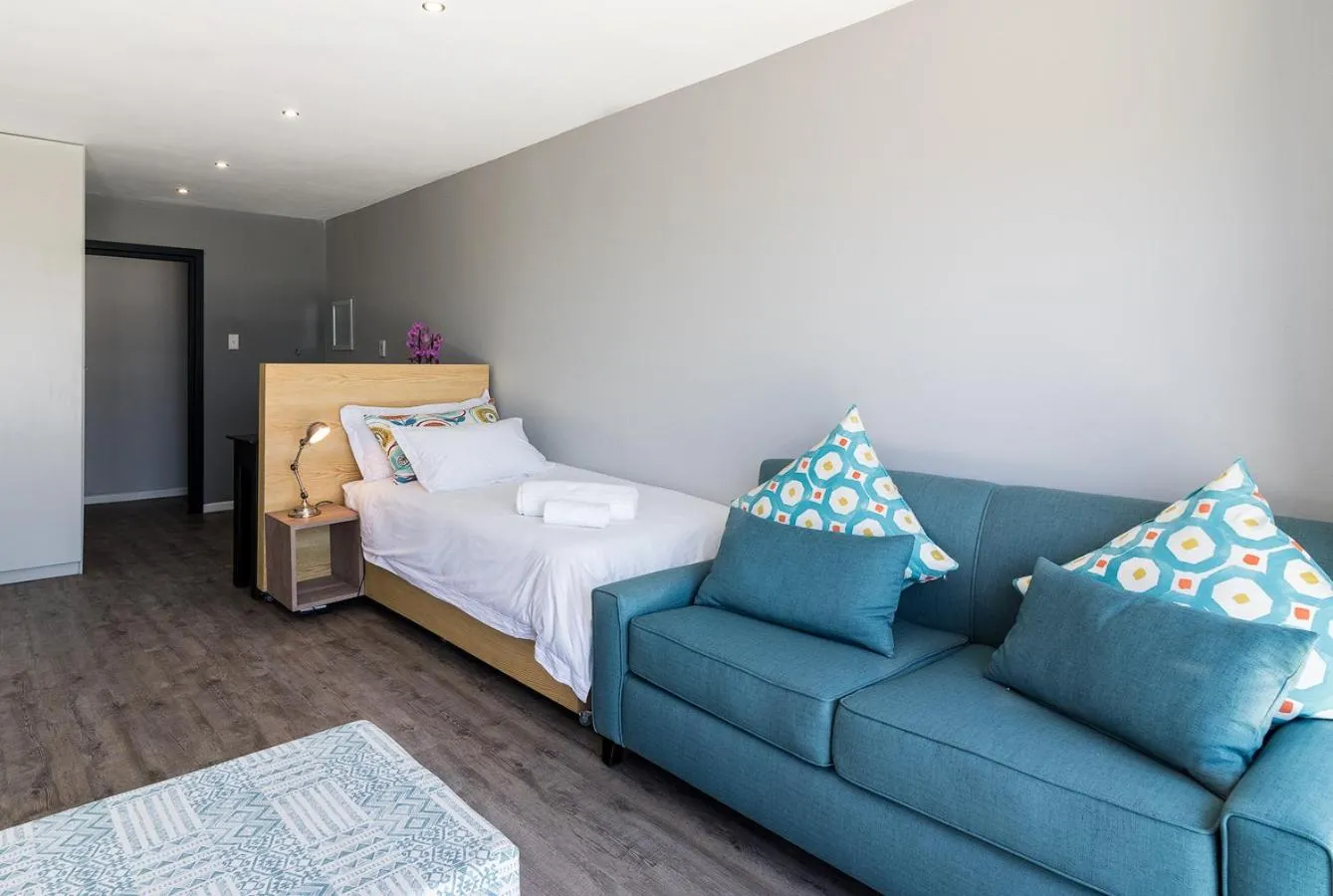 Bed in Sky Blue Guest House