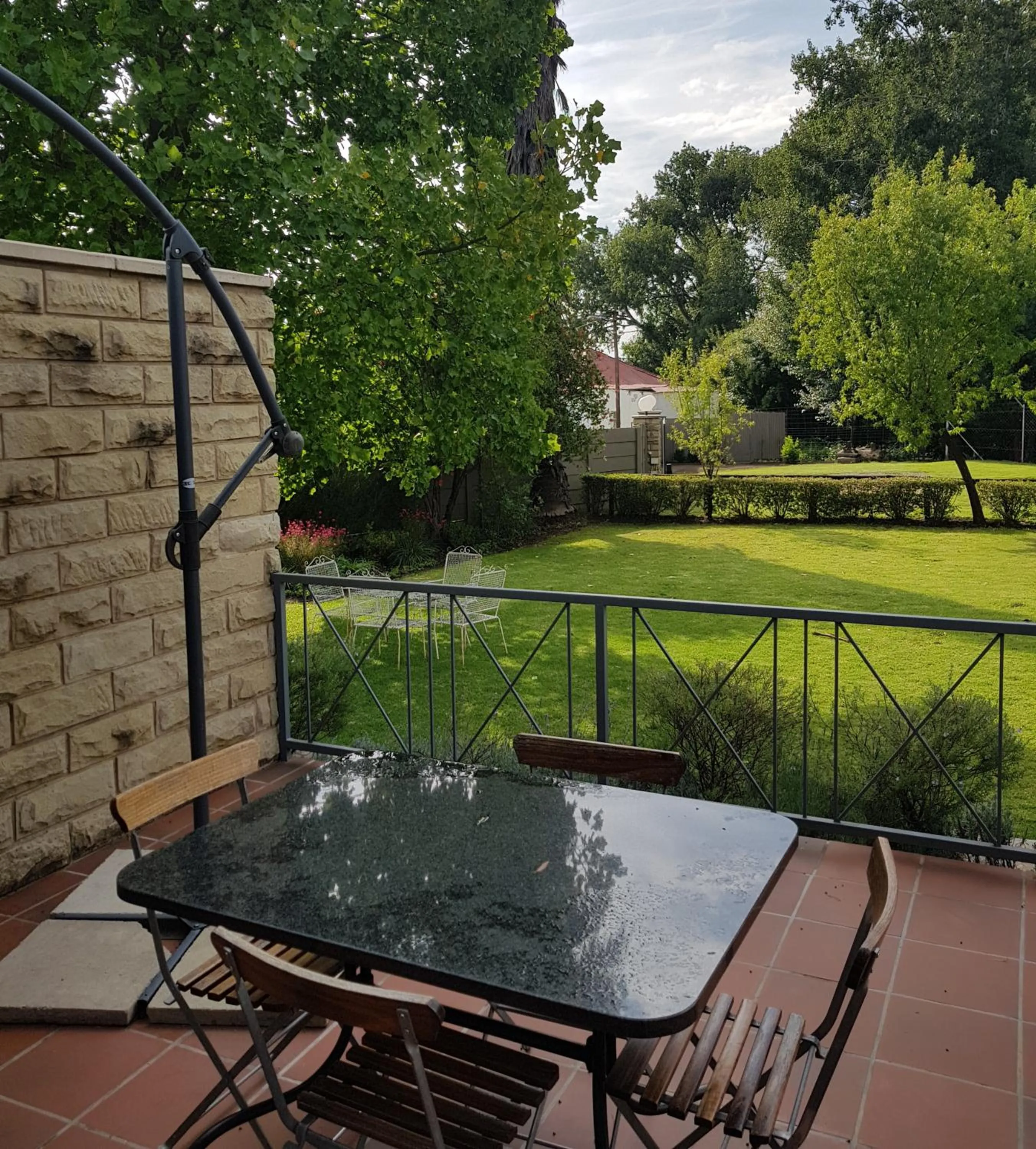 Patio in 36 On Boom B&B