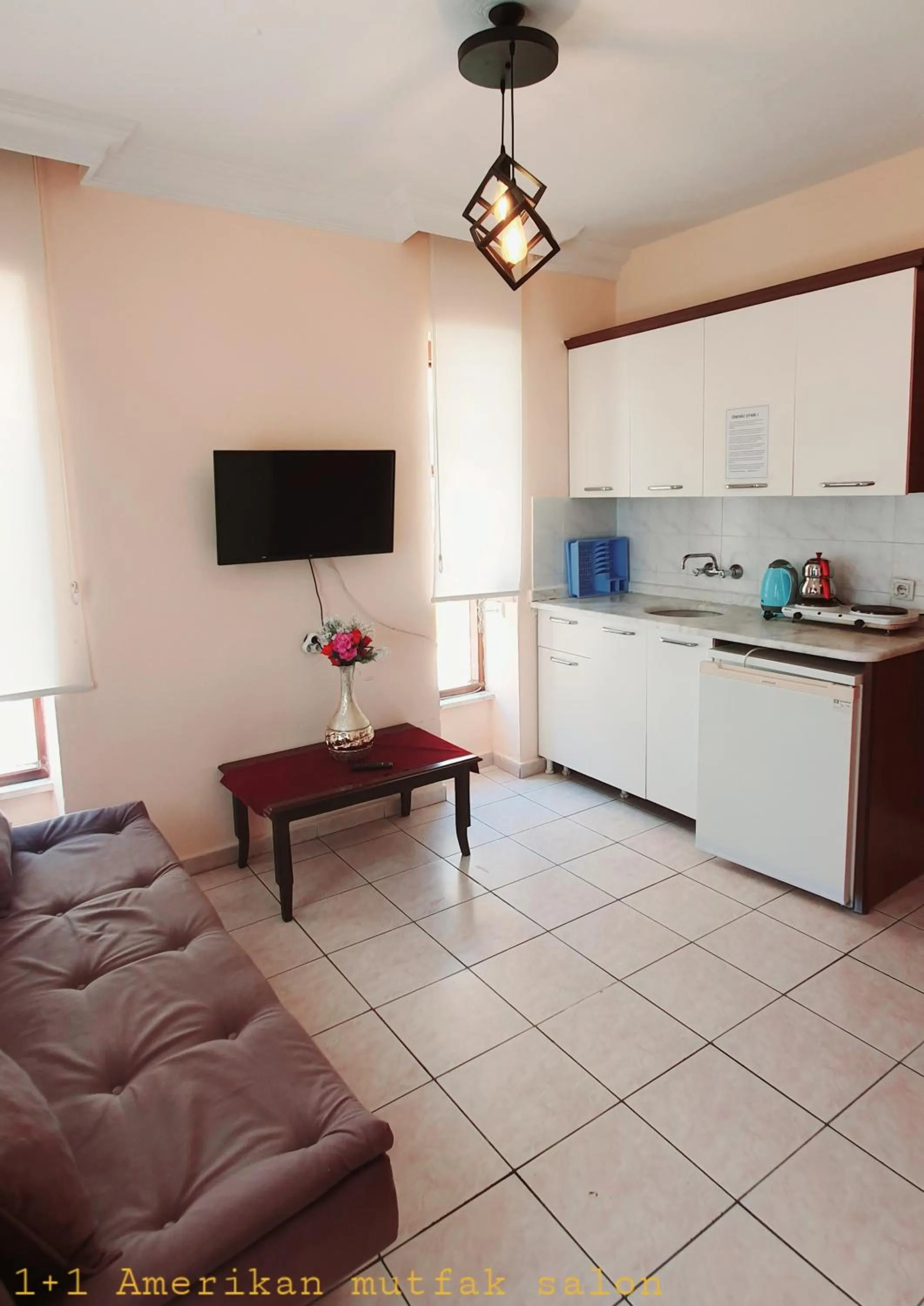Kitchen or kitchenette in Palmen Apart Hotel