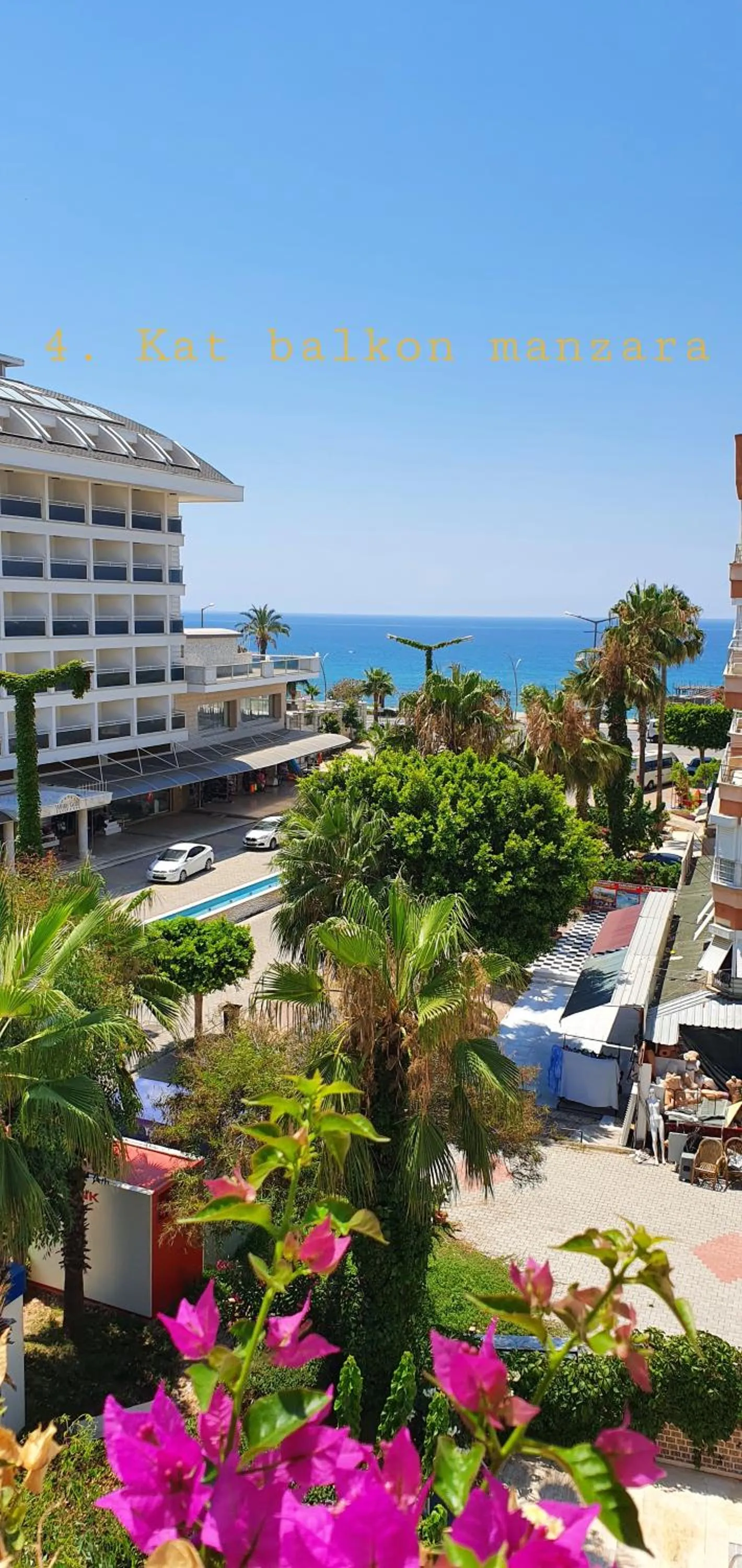 Sea view in Palmen Apart Hotel