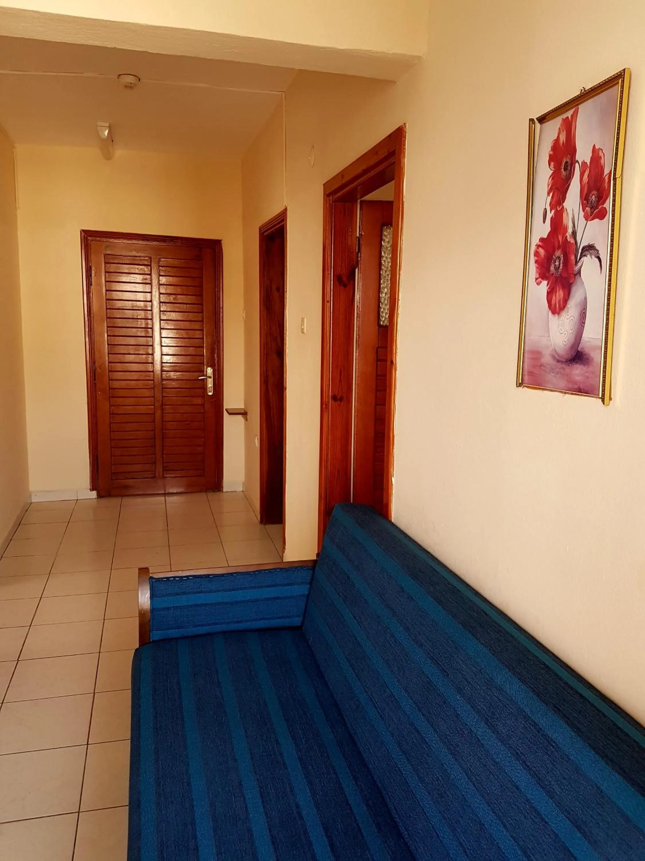 Kitchen or kitchenette, Bed in Palmen Apart Hotel