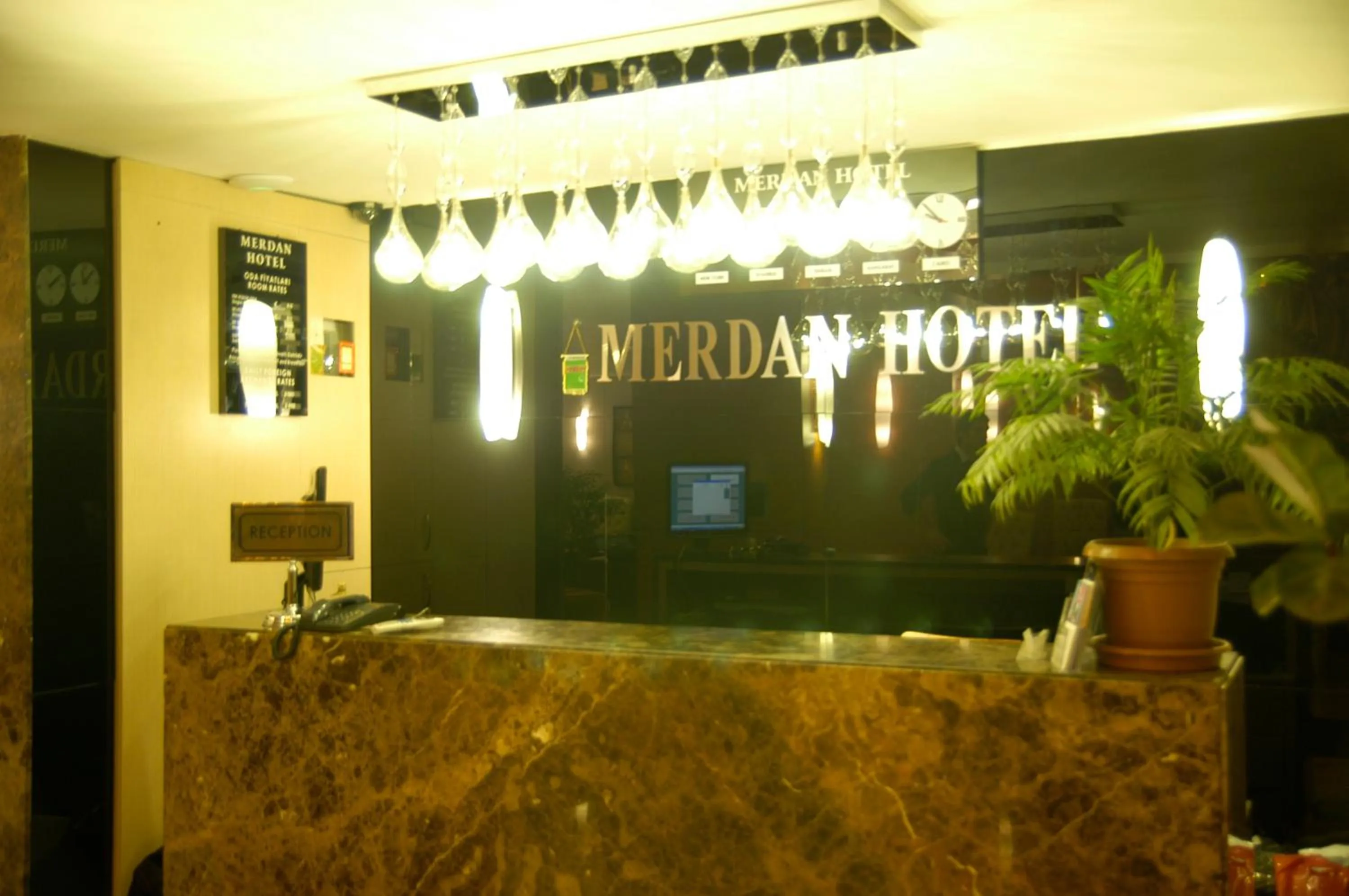 Lobby or reception in Merdan Hotel