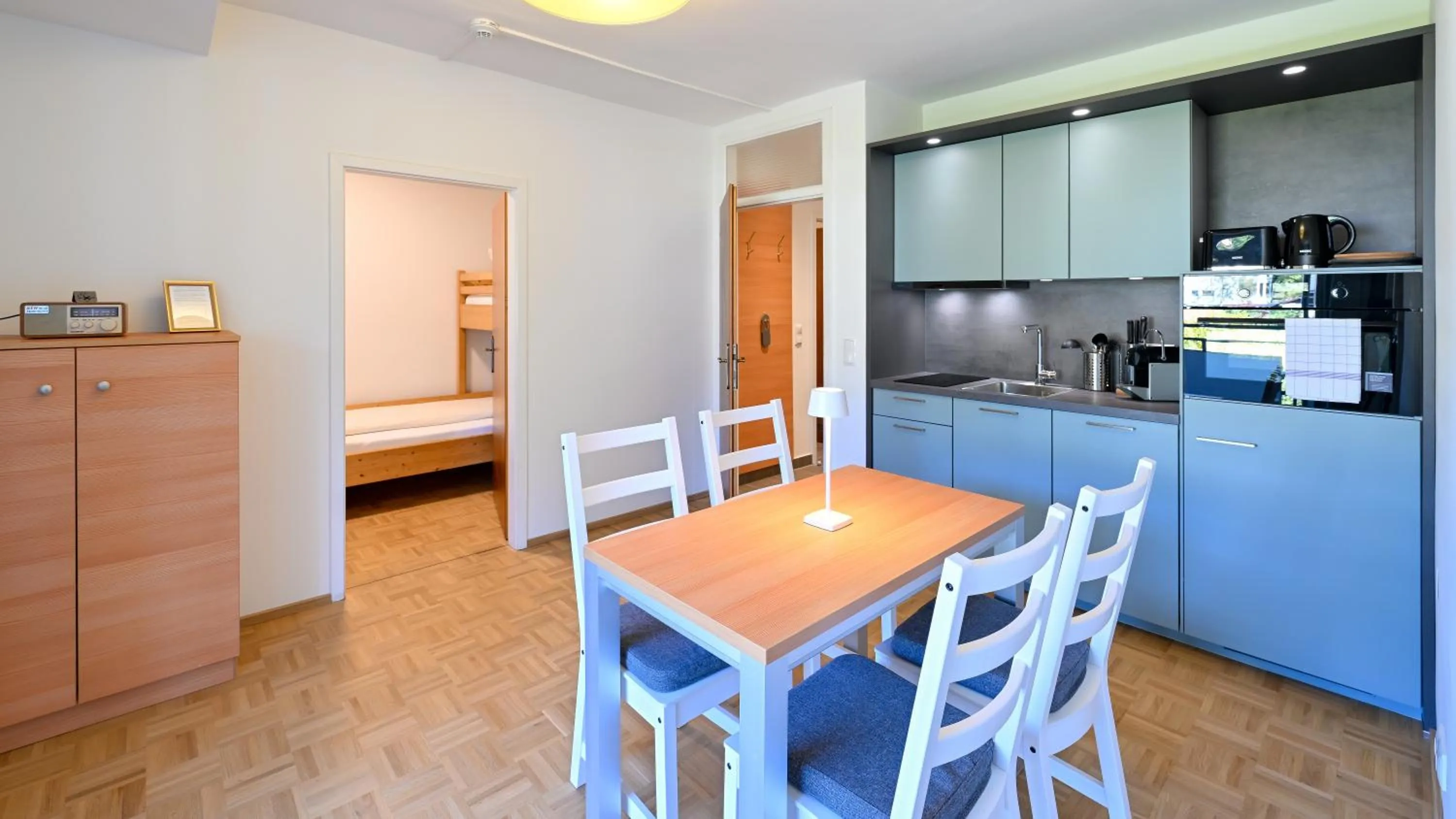 Kitchen or kitchenette in Aparthotel Klopeinersee