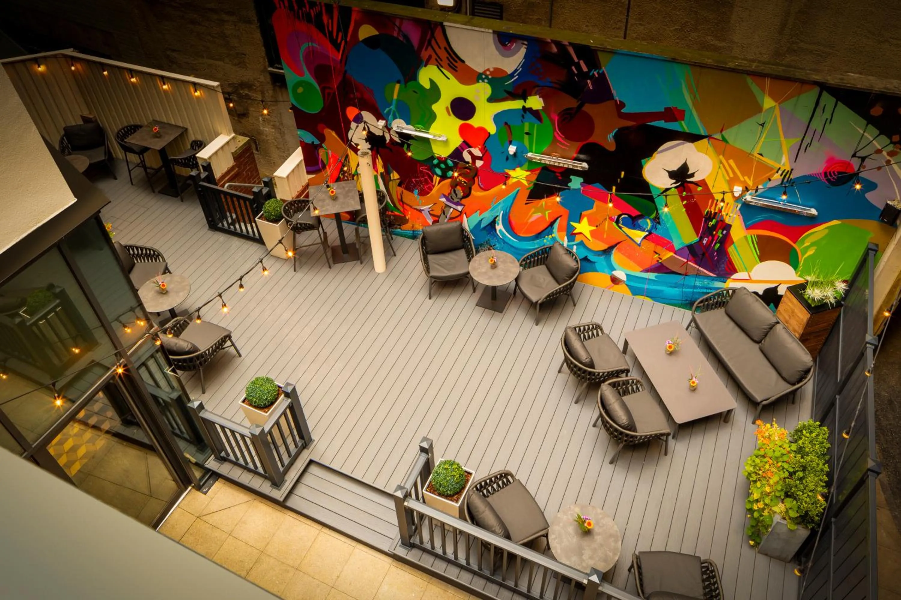 Inner courtyard view in Hotel Indigo Liverpool by IHG