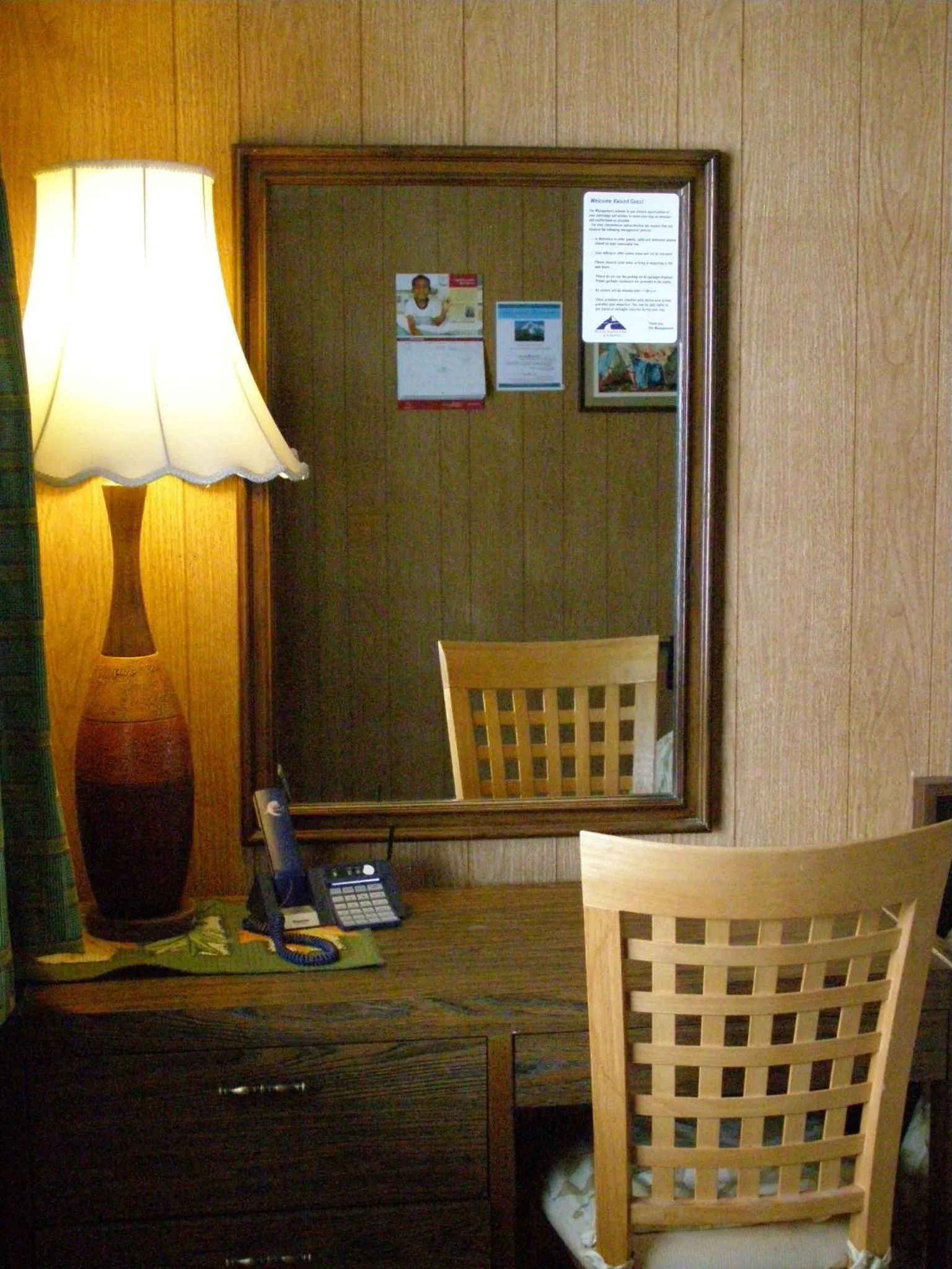 Decorative detail in Blue Mountain Motel