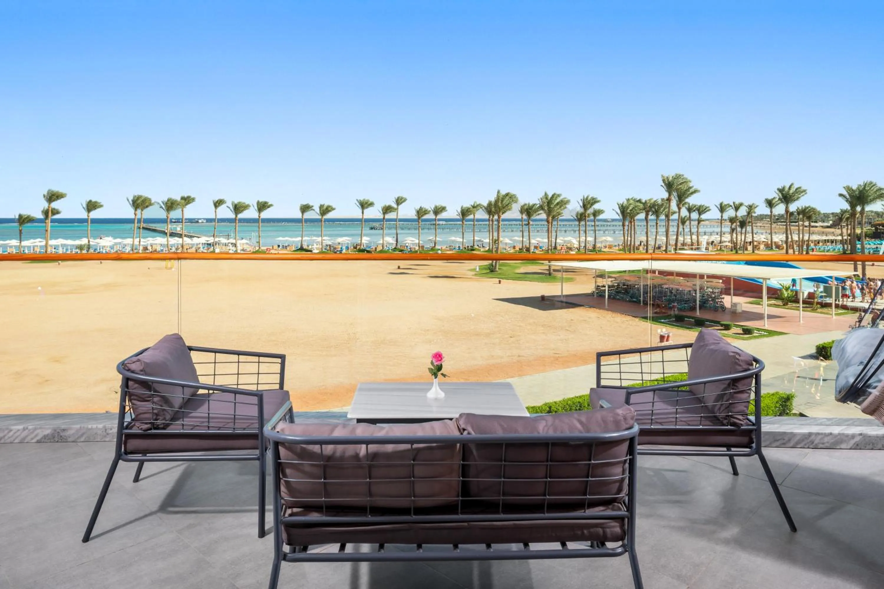 Patio in Pickalbatros Laguna Vista Aqua Park - 24 HRS All Inclusive