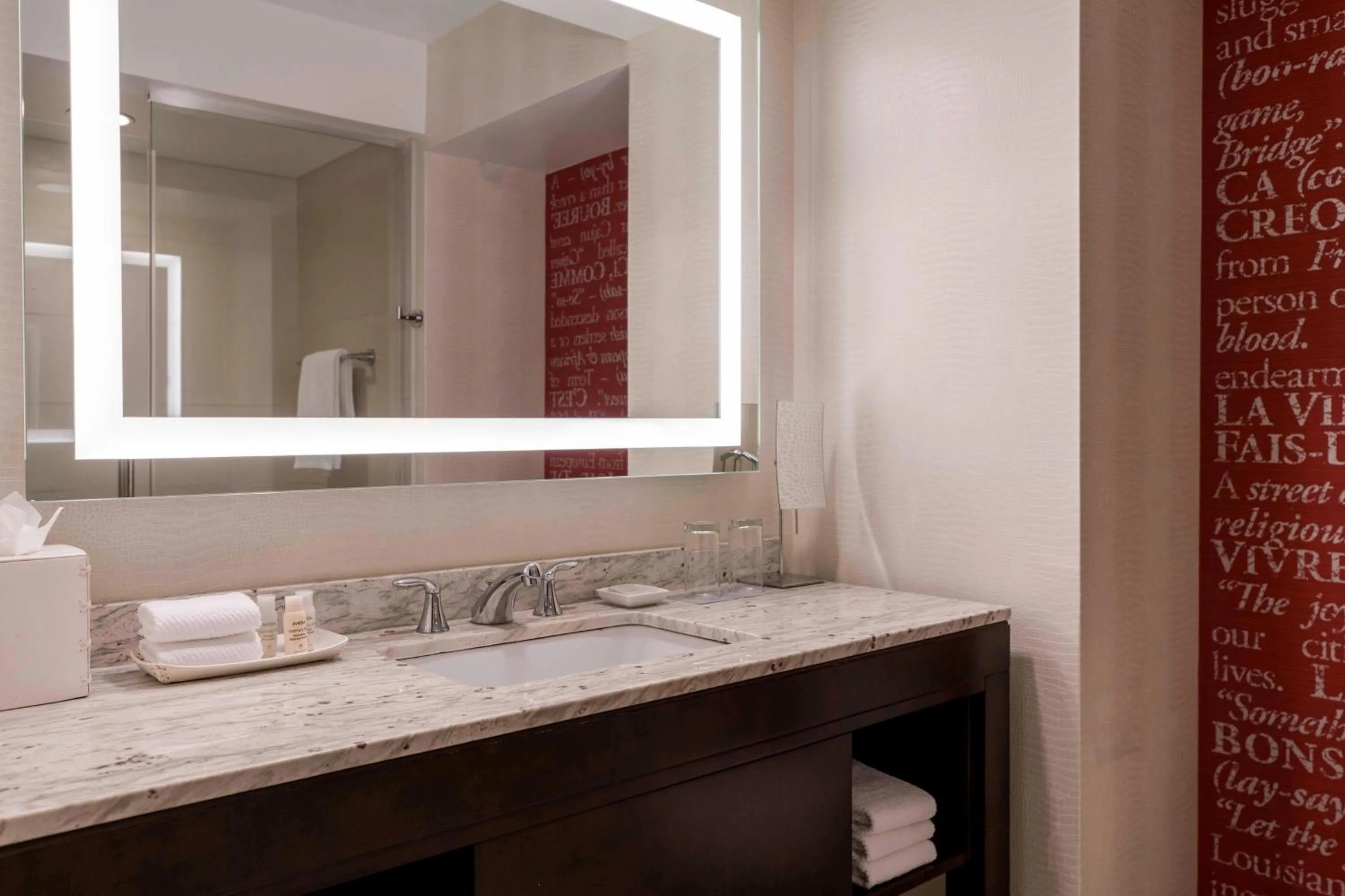 Bathroom in Renaissance Baton Rouge Hotel