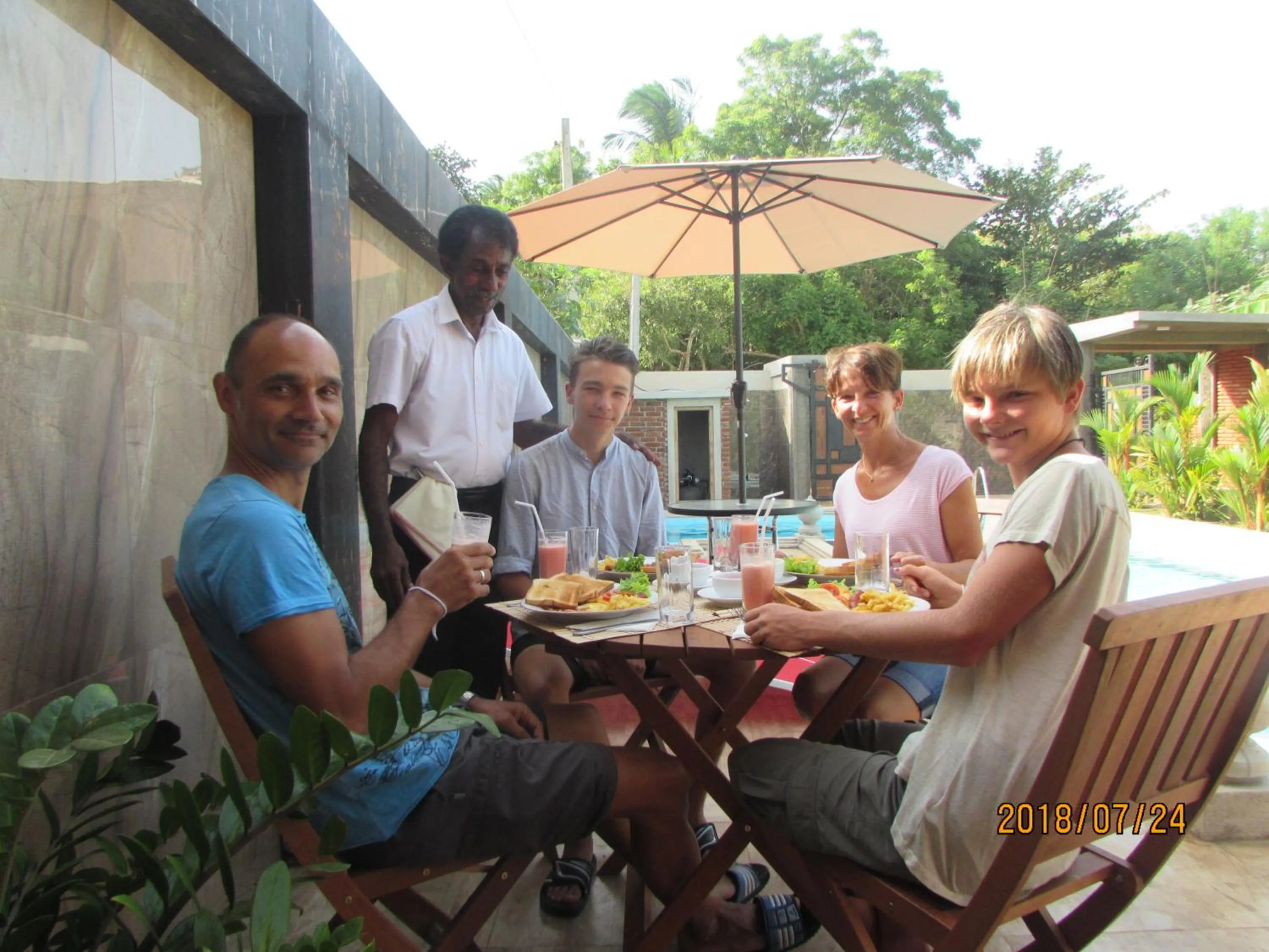 group of guests in D Family Resort