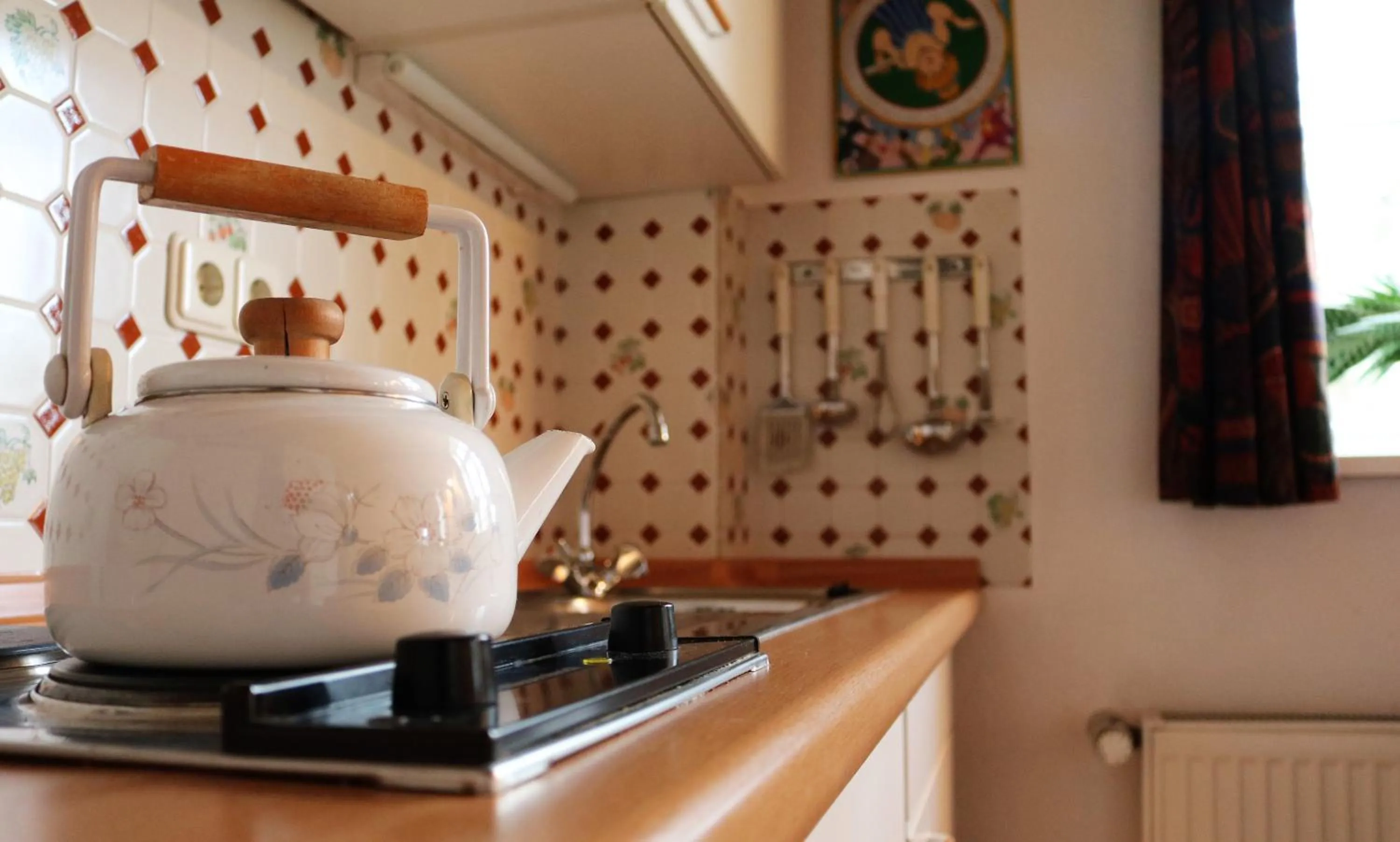 Kitchen or kitchenette in Appartementhotel Blomberger Hof
