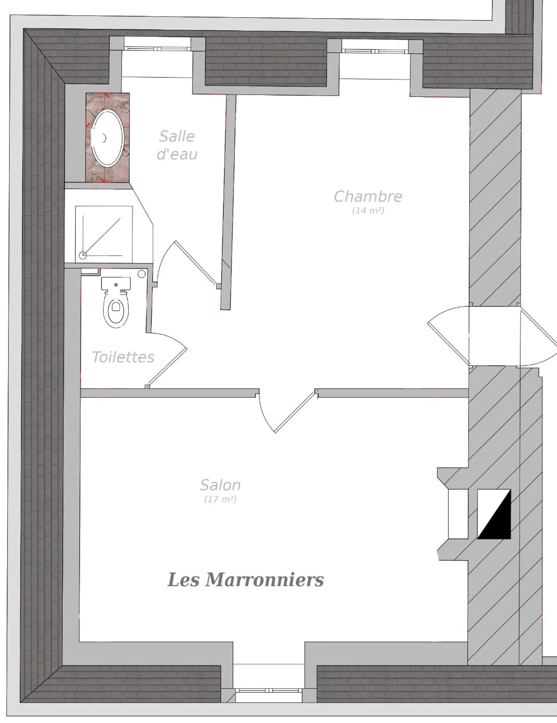 Floor plan in La Taille de Biou