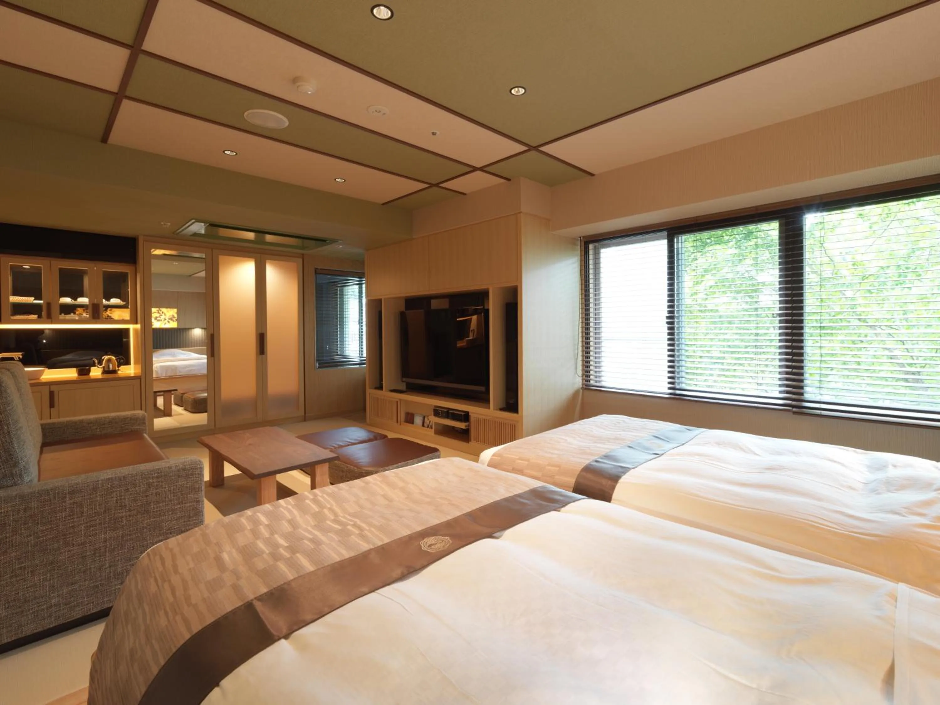 Room with Tatami Area and Jet Bath - Buffet Breakfast + Buffet Dinner Included - Non-Smoking in Akan Yuku no Sato Tsuruga