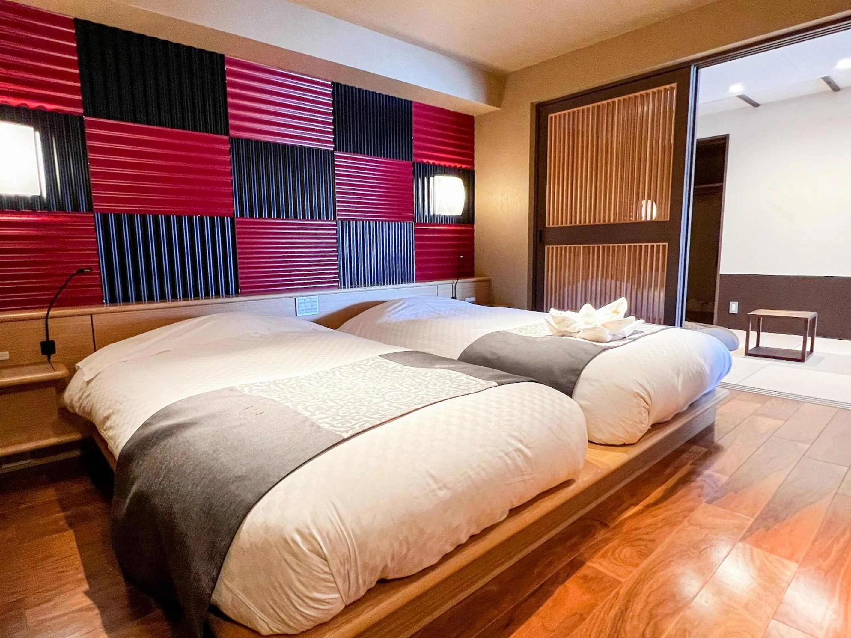 Bedroom, Bed in Akan Yuku no Sato Tsuruga