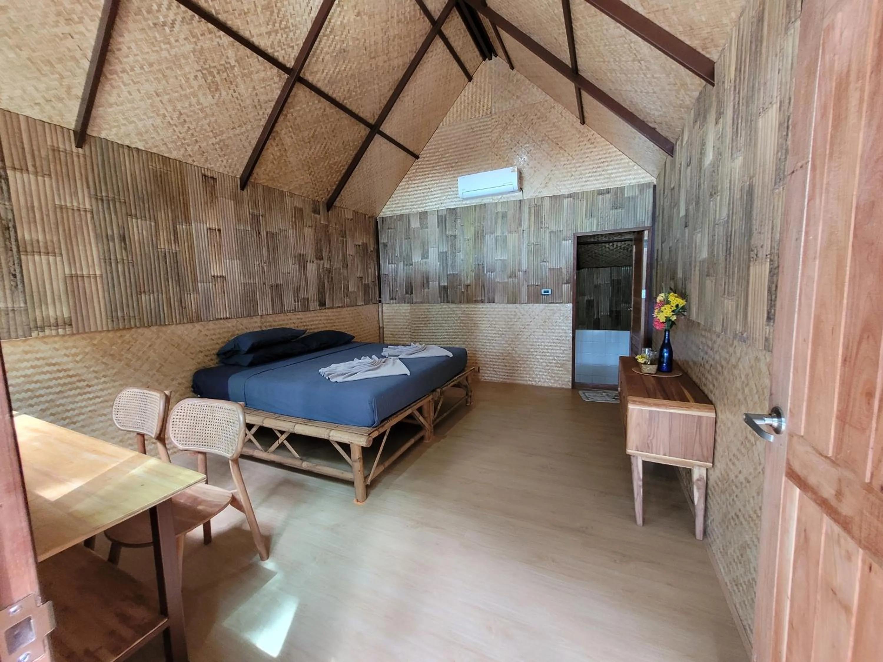 View (from property/room), Bed in Green View Beach Resort