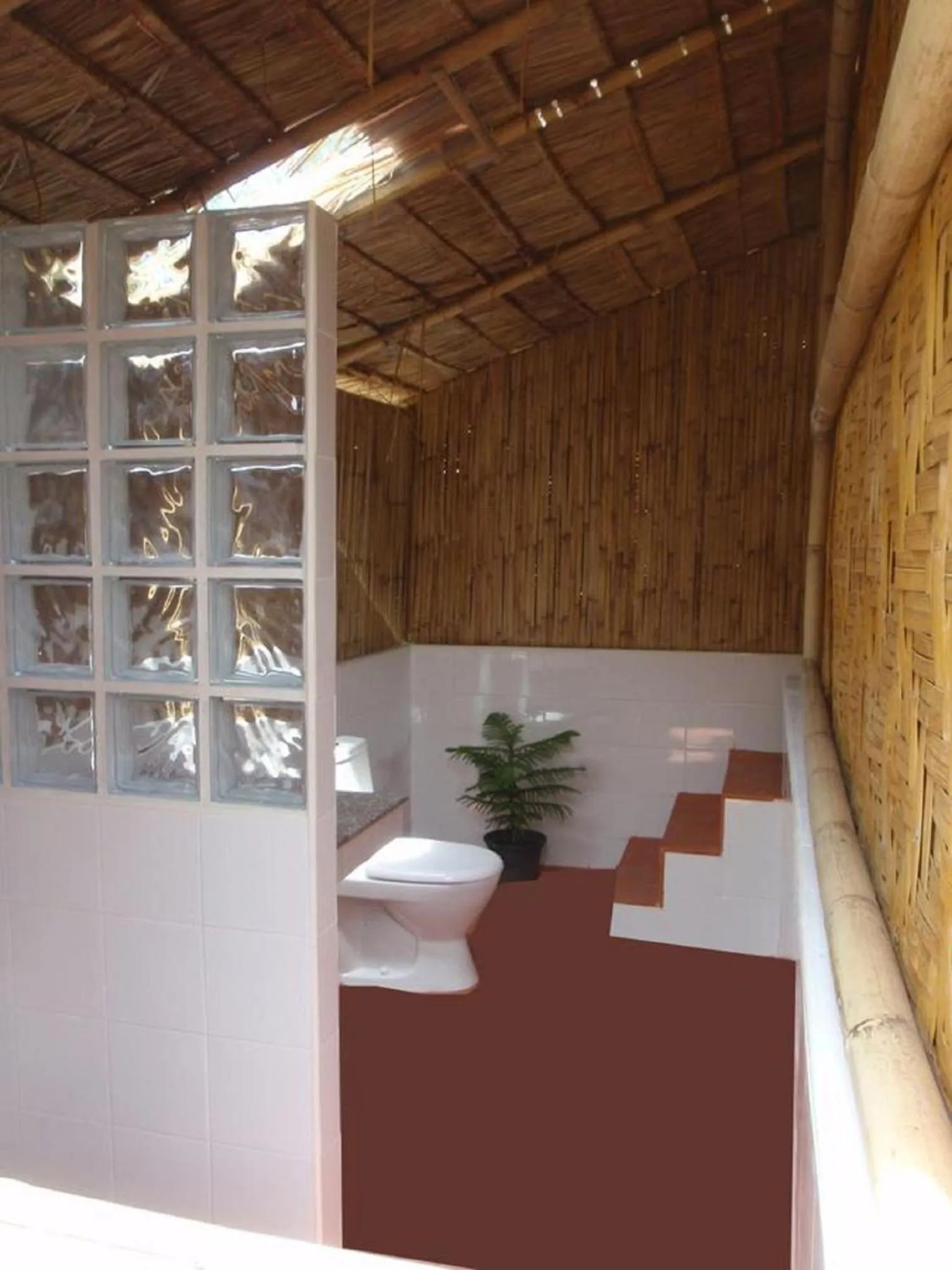 Bathroom, Bed in Green View Beach Resort