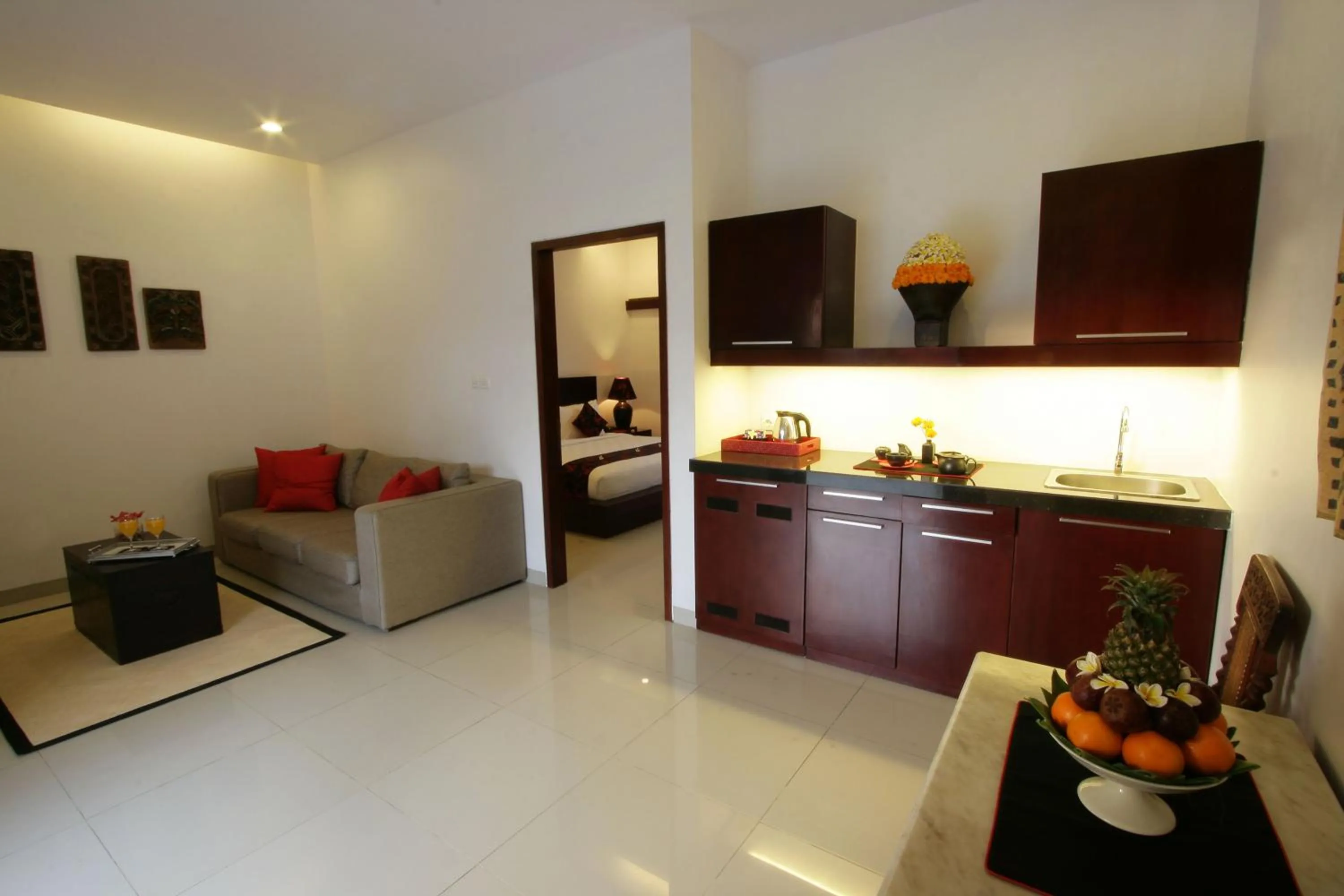 Kitchen or kitchenette in Kamar Kamar Boutique Hotel
