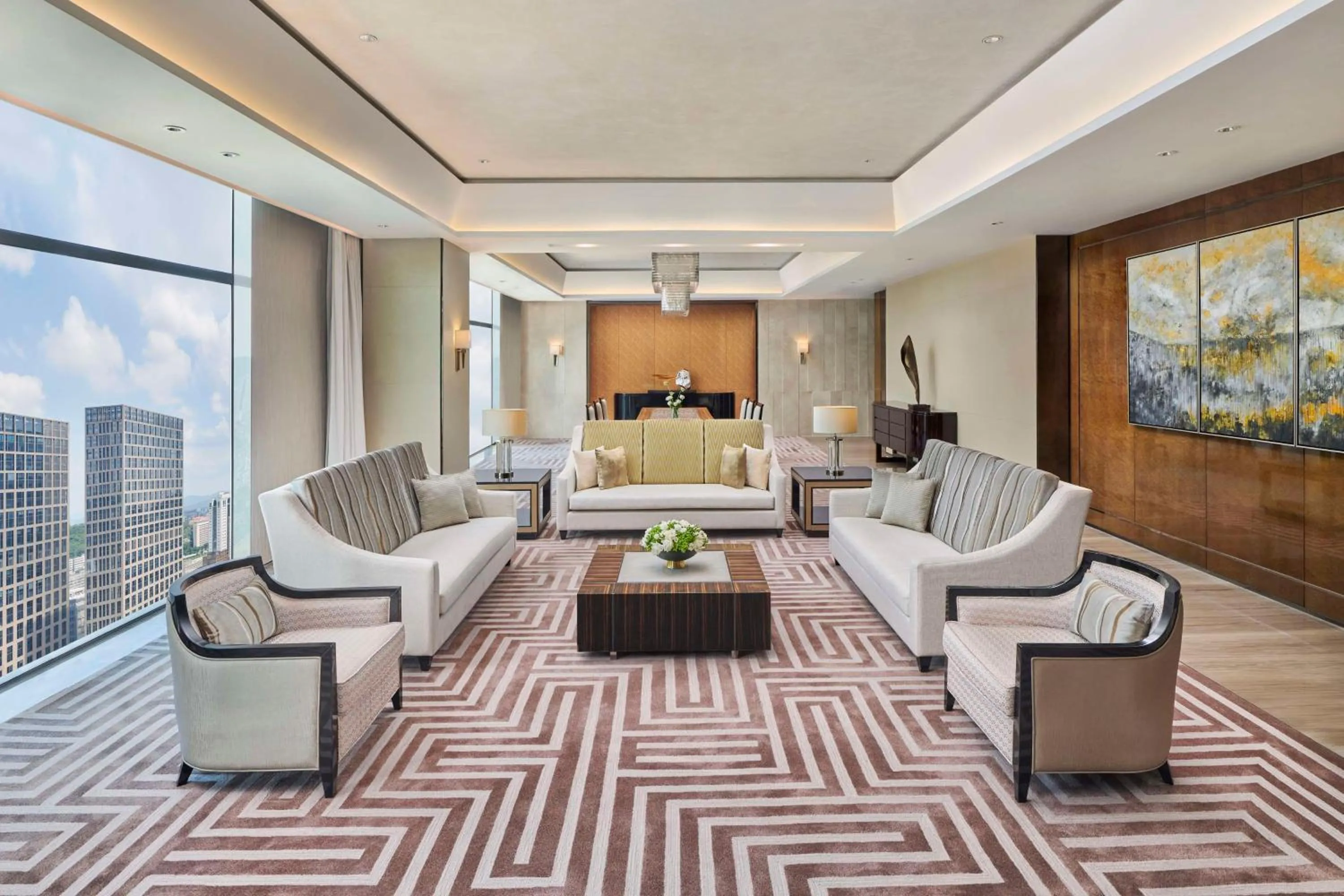 Living room in Hilton Guangzhou Tianhe