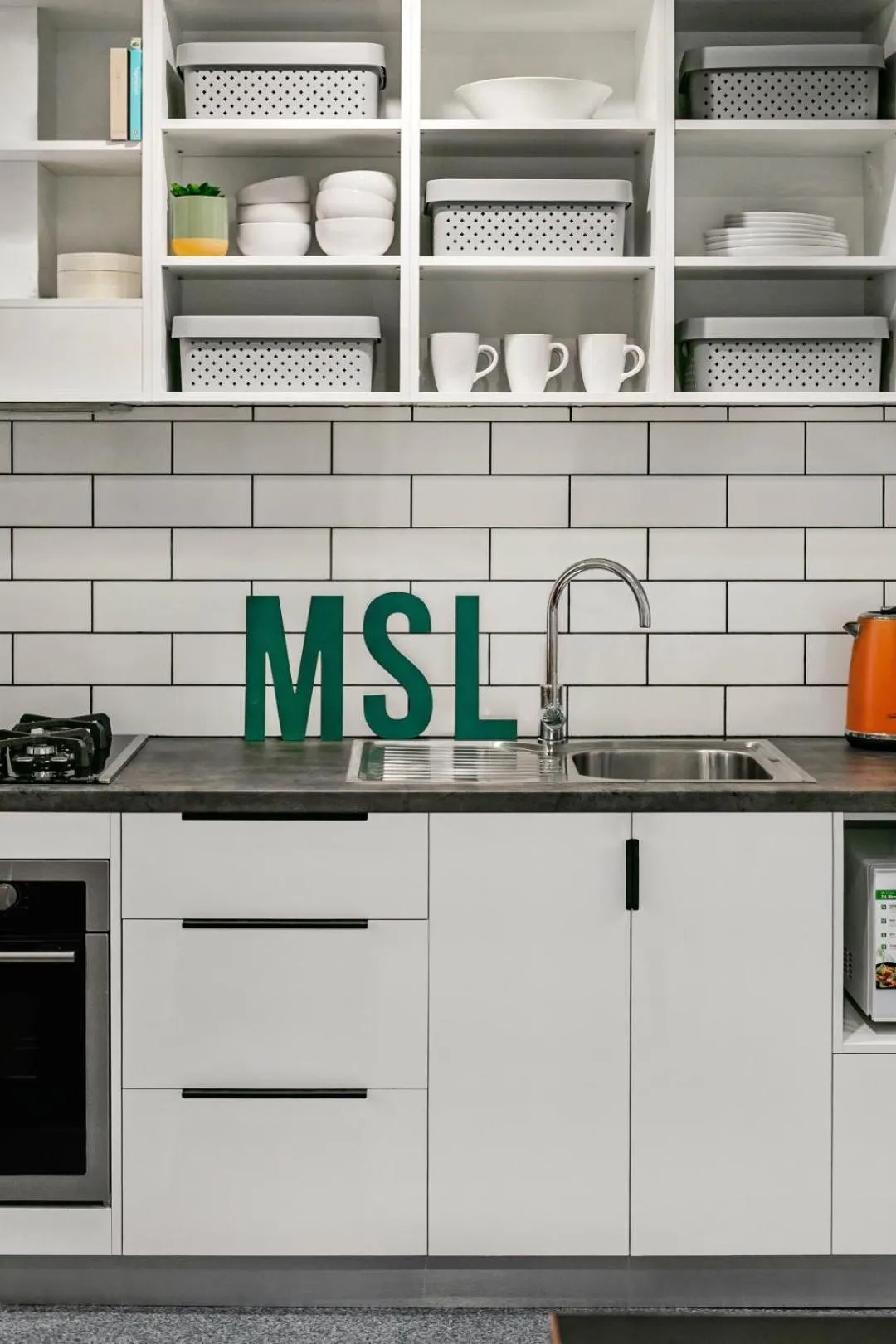 Communal kitchen in MiHaven Shared Living - Pembroke St