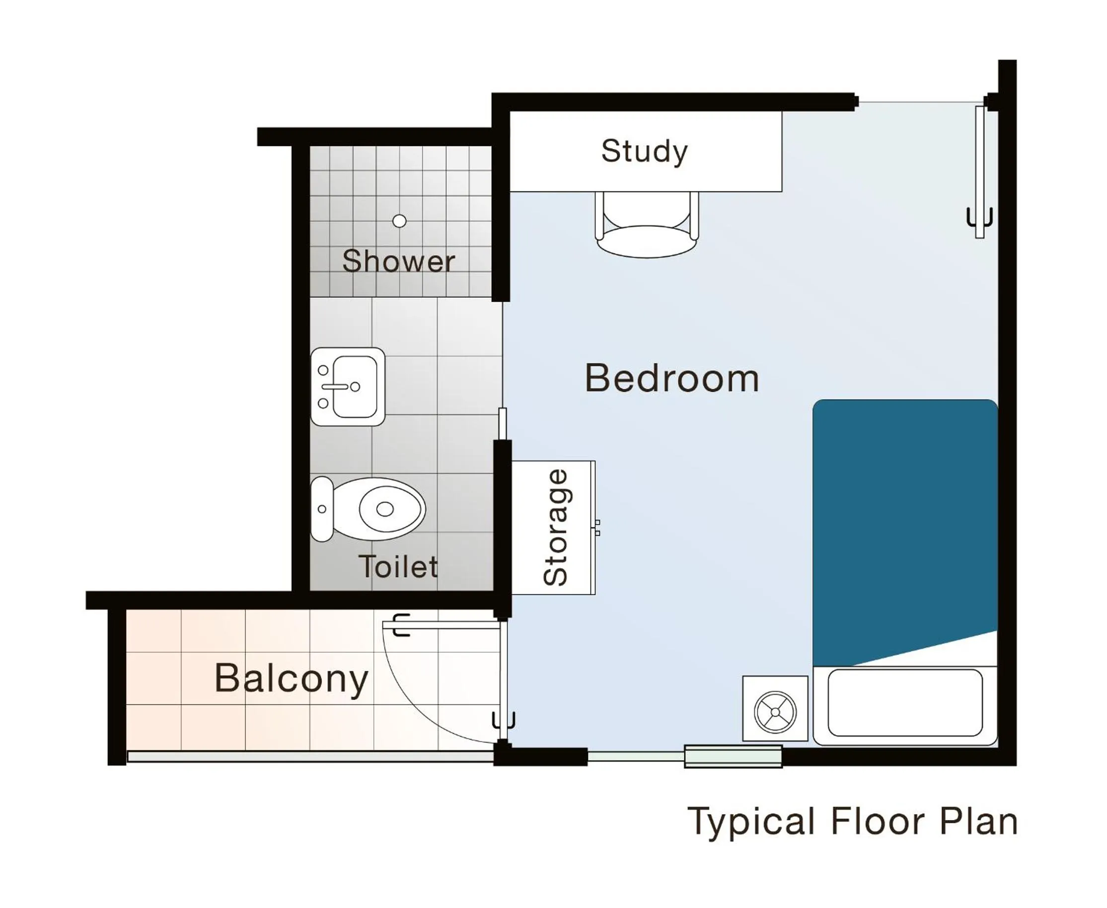 Floor plan in MiHaven Shared Living - Pembroke St