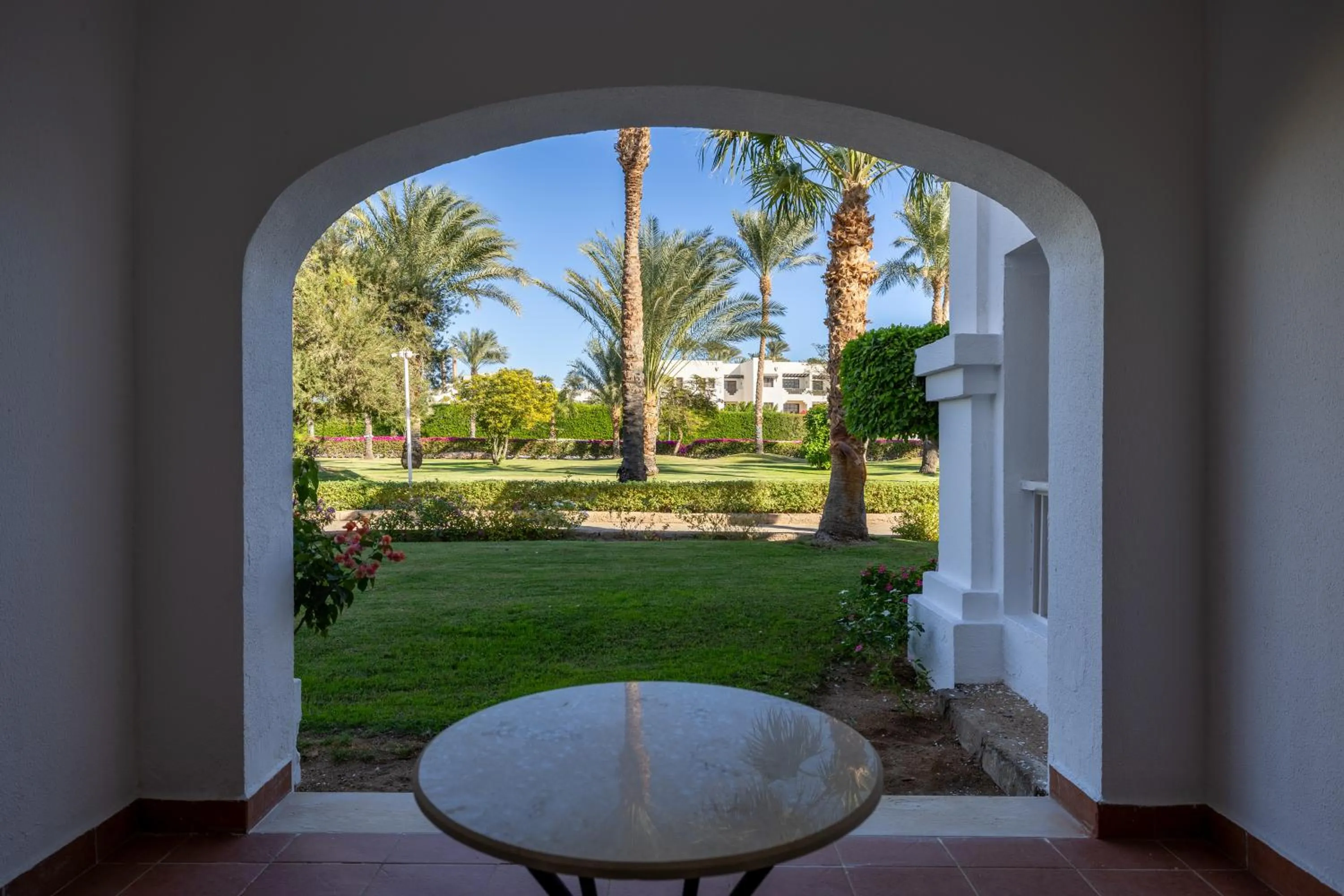 Garden view in Continental Plaza Beach Resort