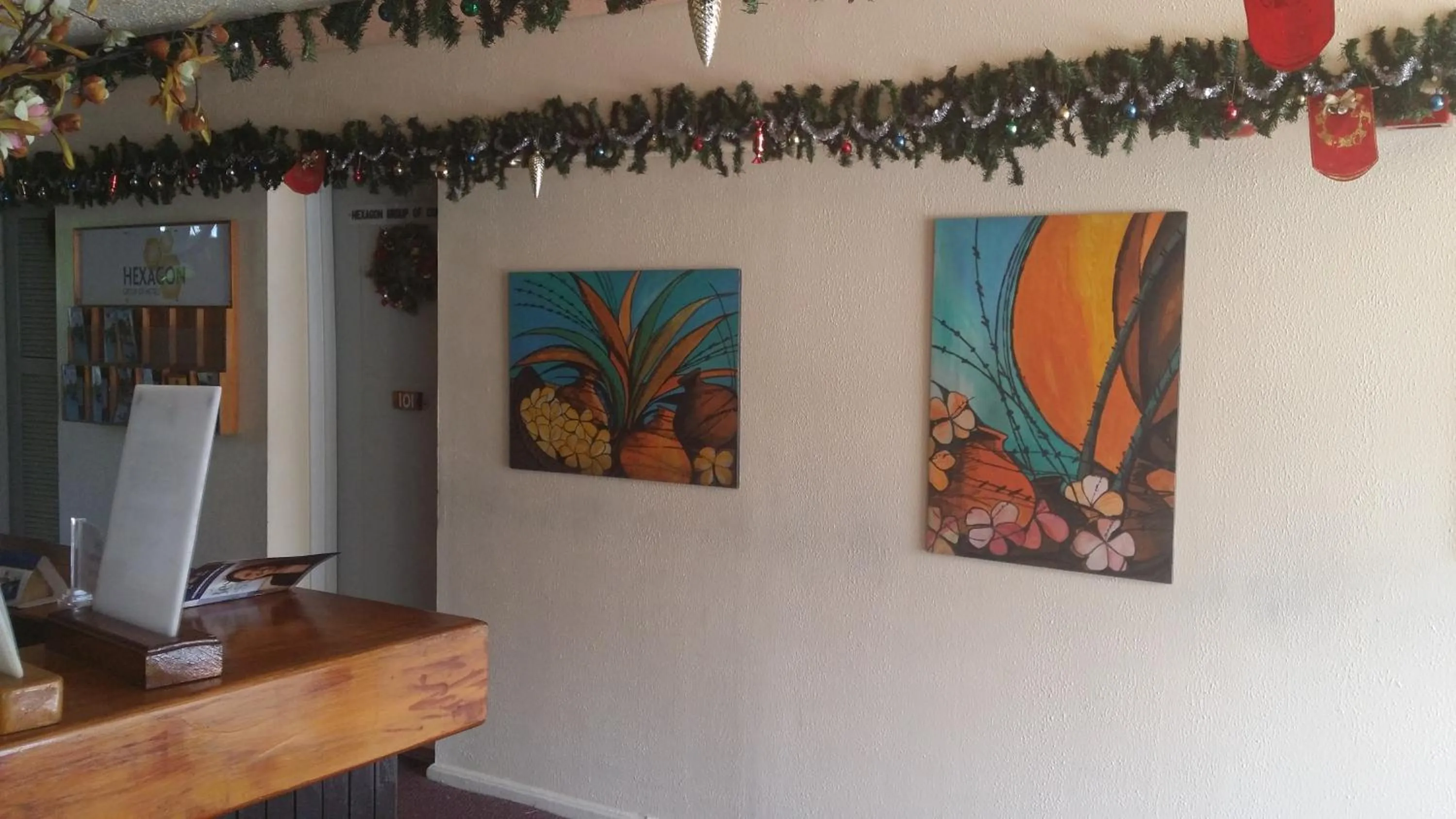 Decorative detail in Suva Motor Inn