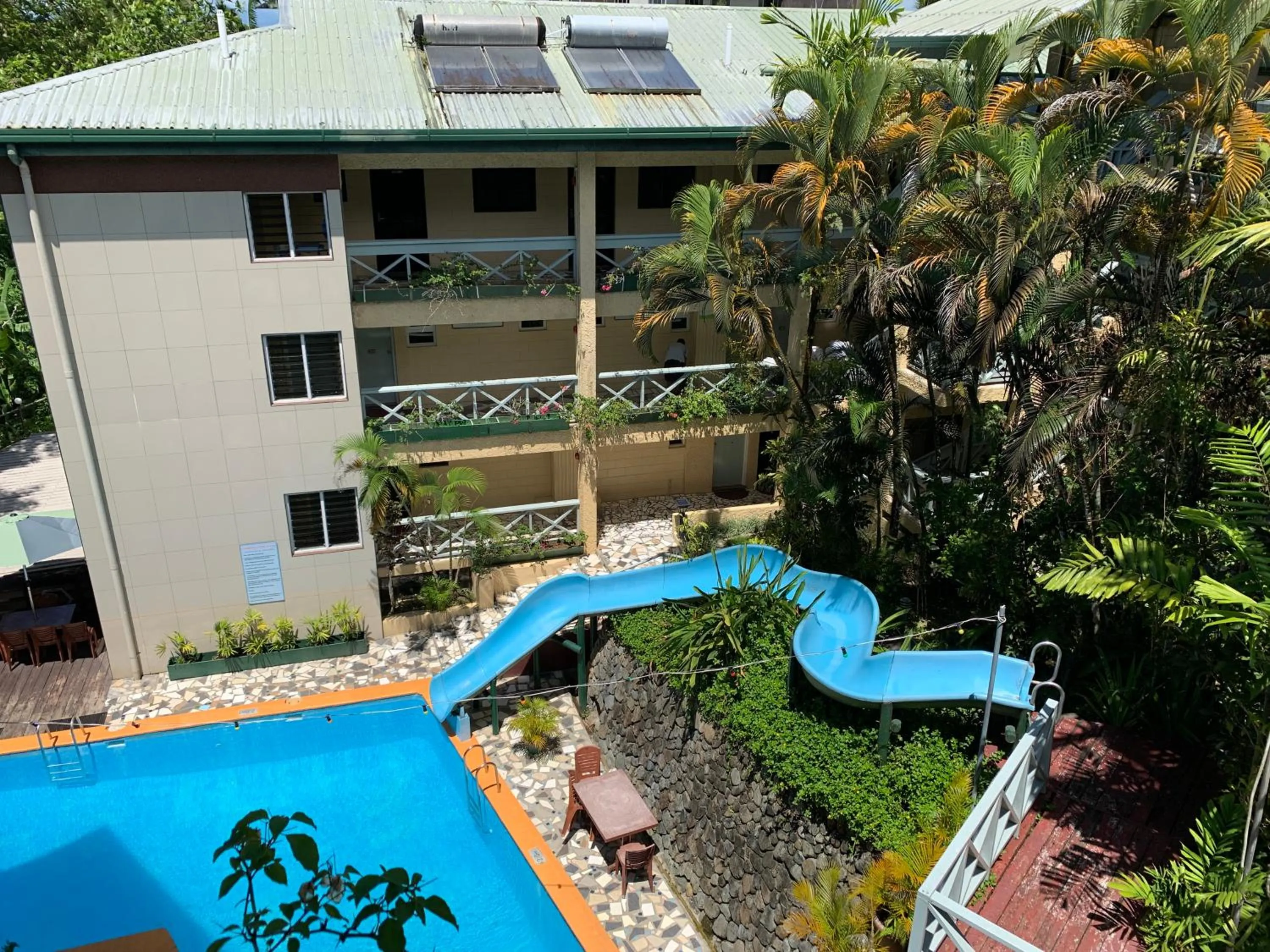 Pool view in Suva Motor Inn