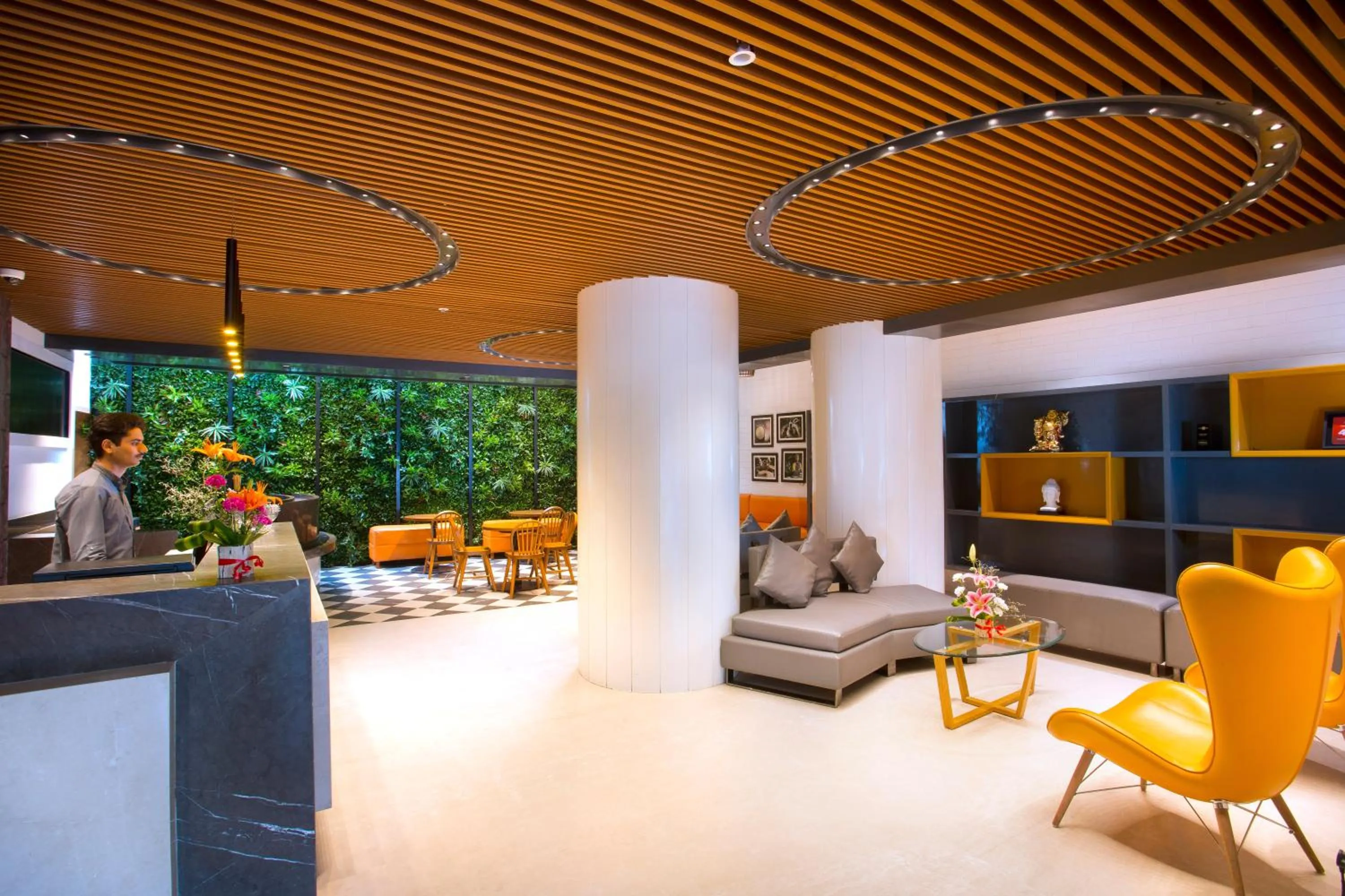 Seating area in Fountain Tree by TGI