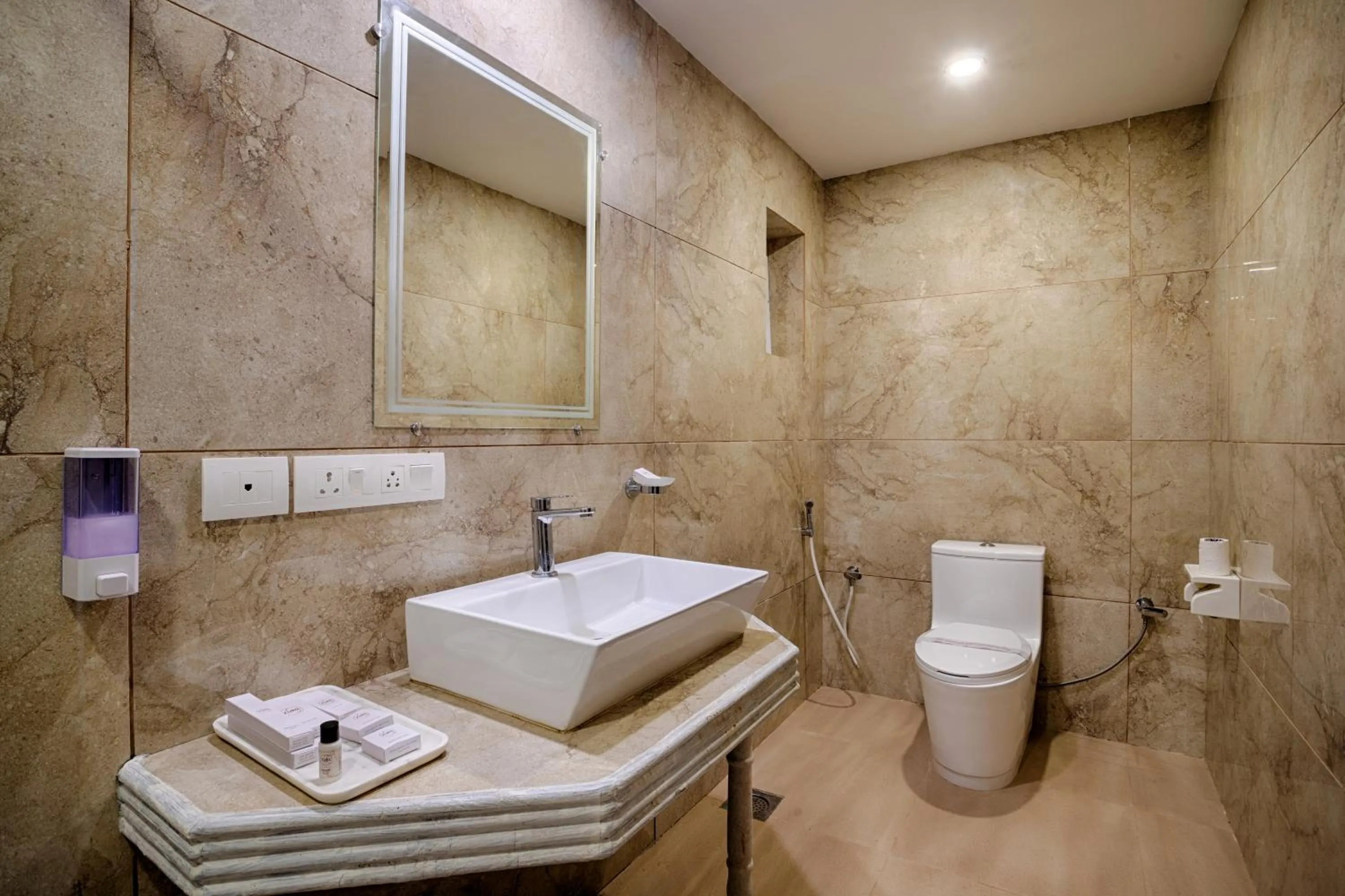 Shower in Ziva Suites - A Botique Hotel