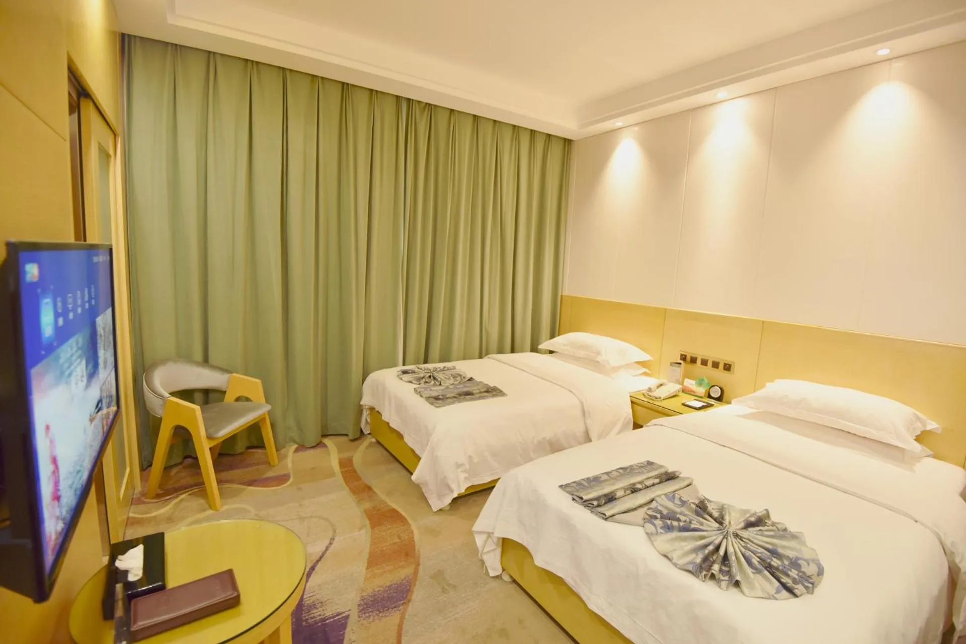 Bed in Dunhuang Hotel