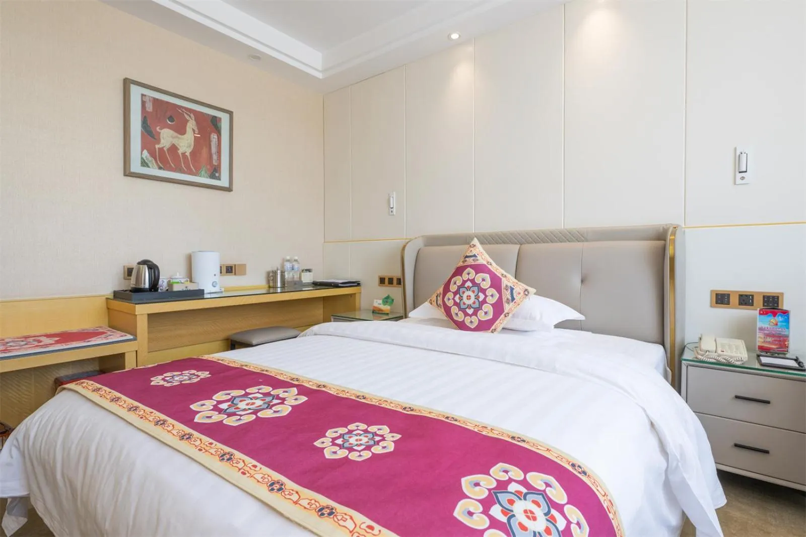 Bed in Dunhuang Hotel