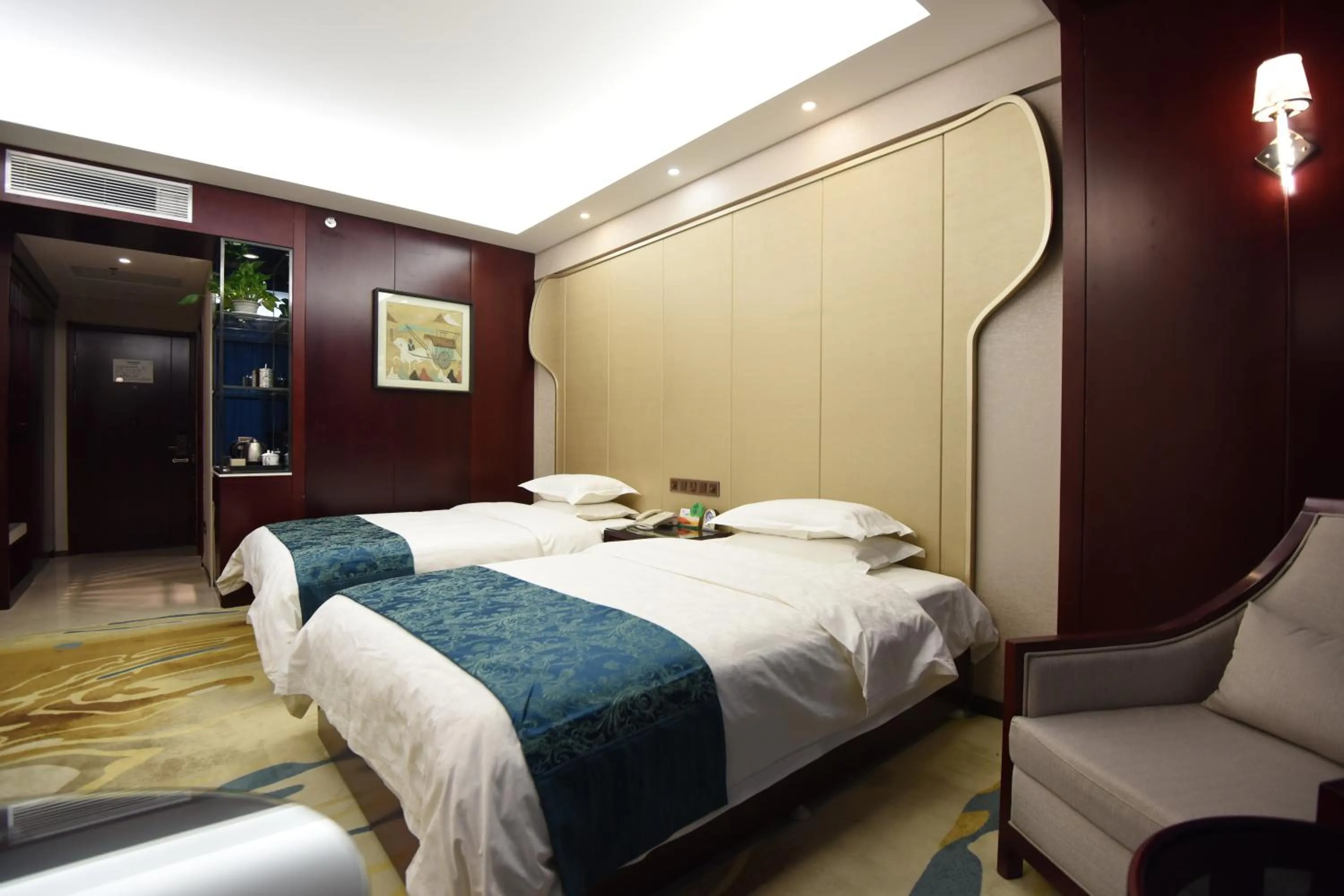 Bed in Dunhuang Hotel
