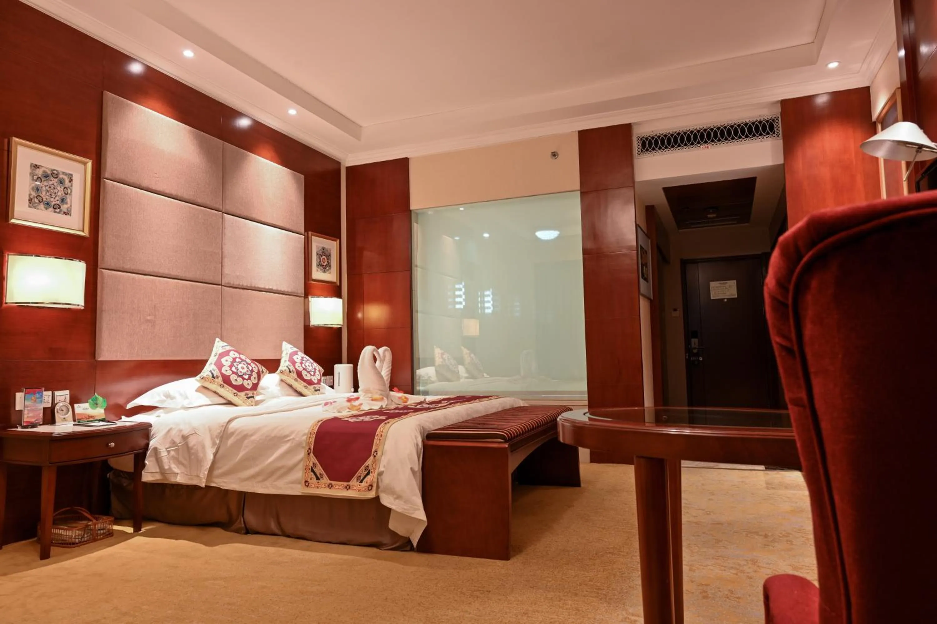 Bed in Dunhuang Hotel