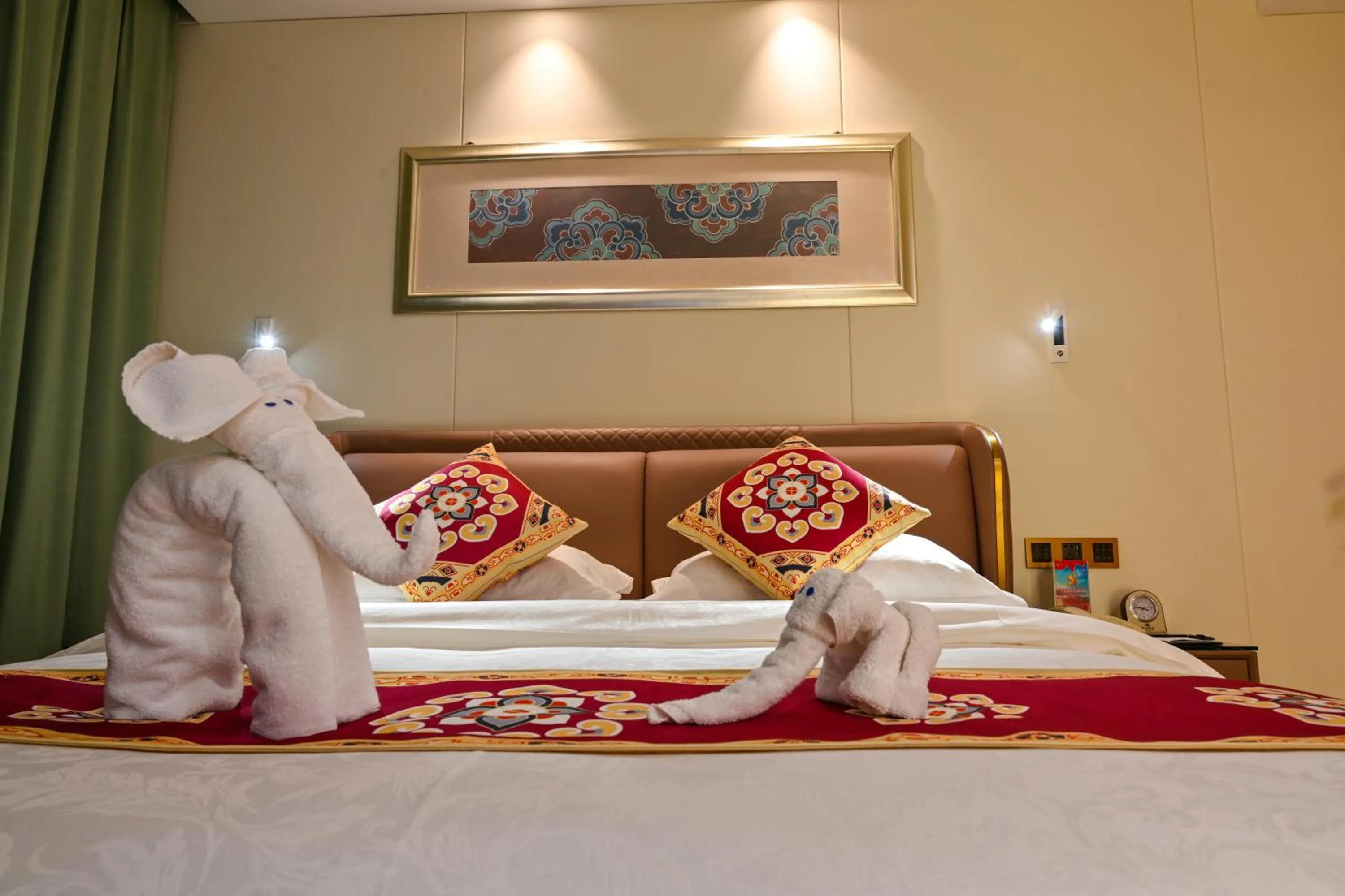 Bed in Dunhuang Hotel