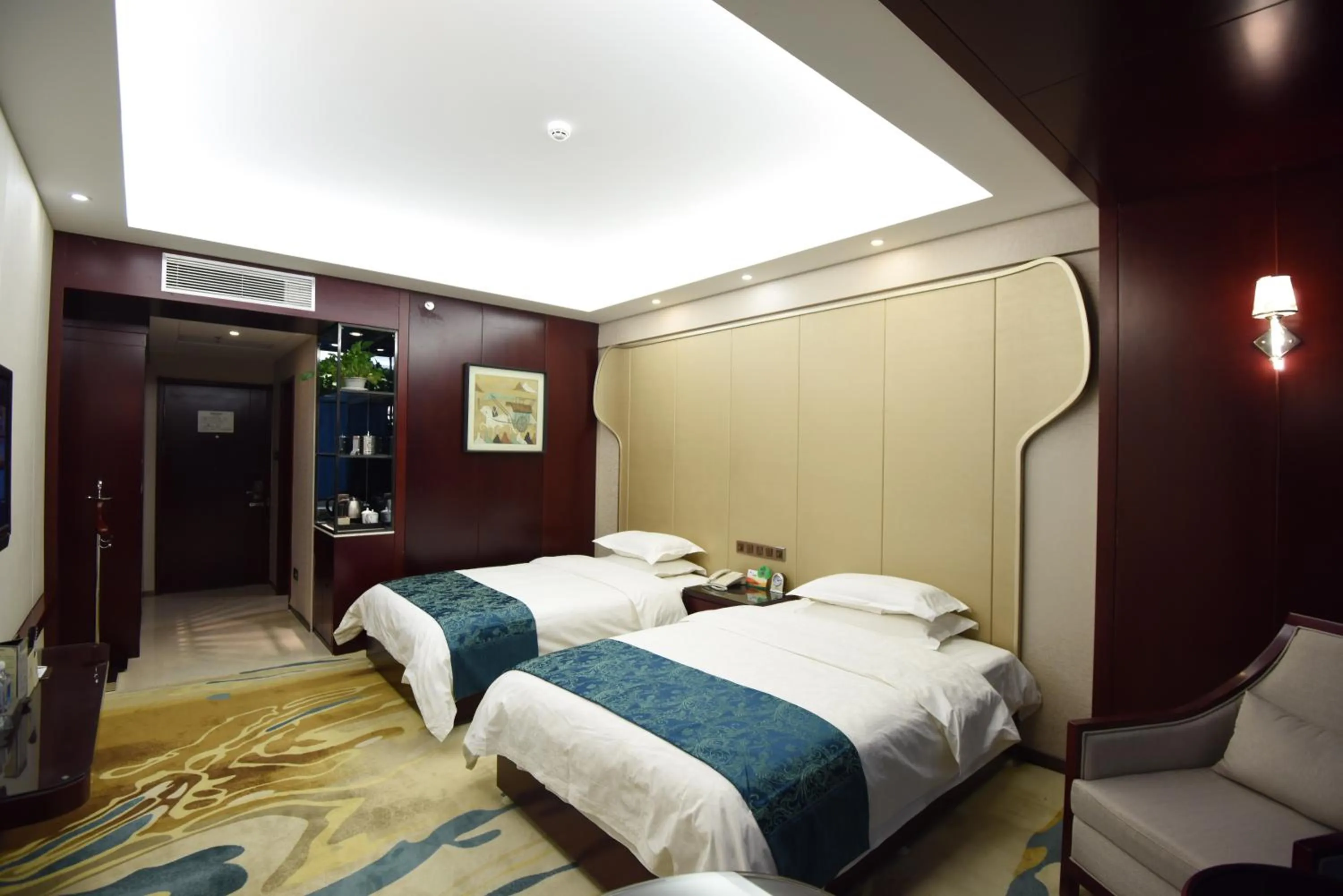 Bed in Dunhuang Hotel