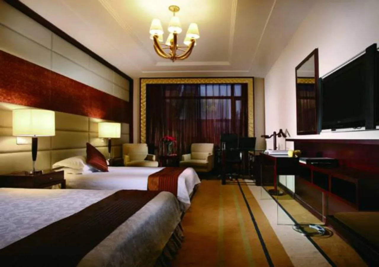 Bed in Dunhuang Hotel