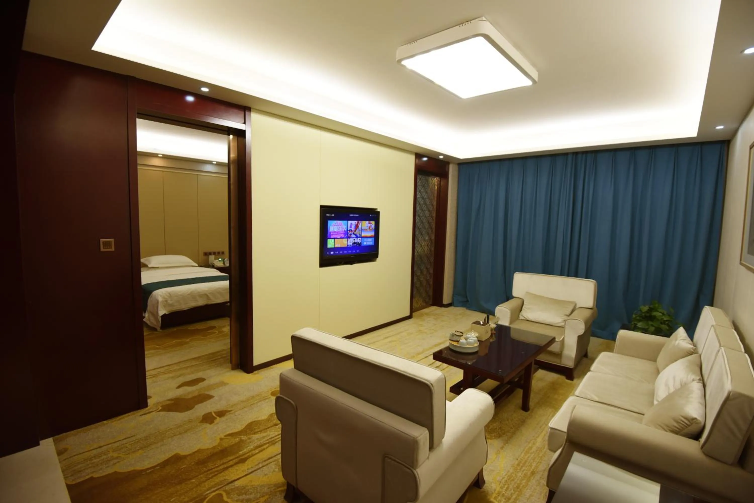 Bed in Dunhuang Hotel