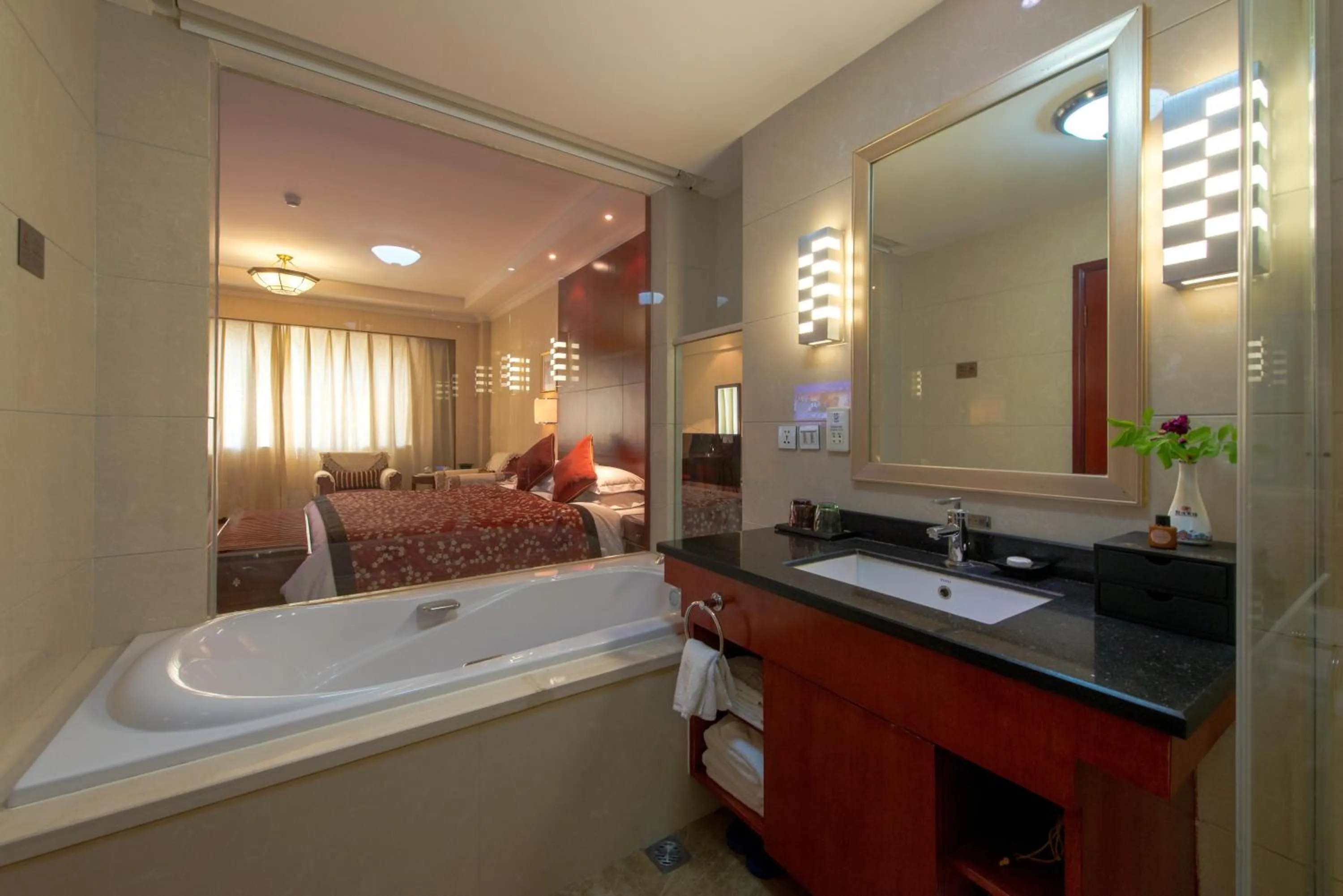 Bed in Dunhuang Hotel