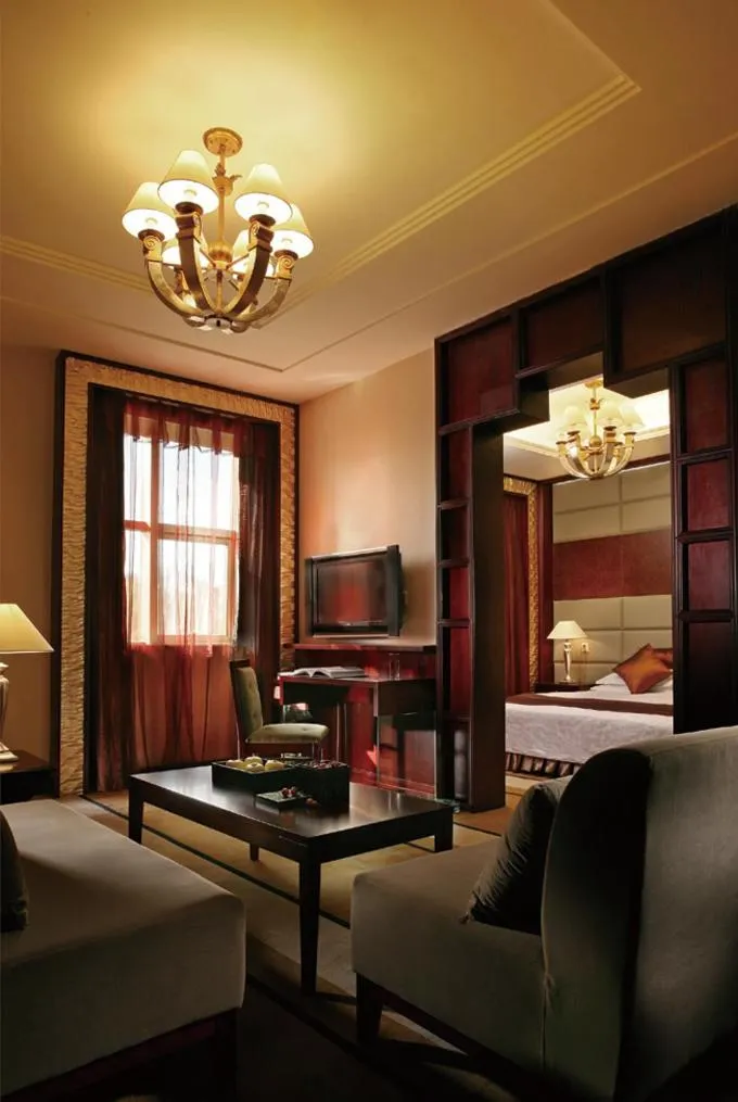 Bed in Dunhuang Hotel