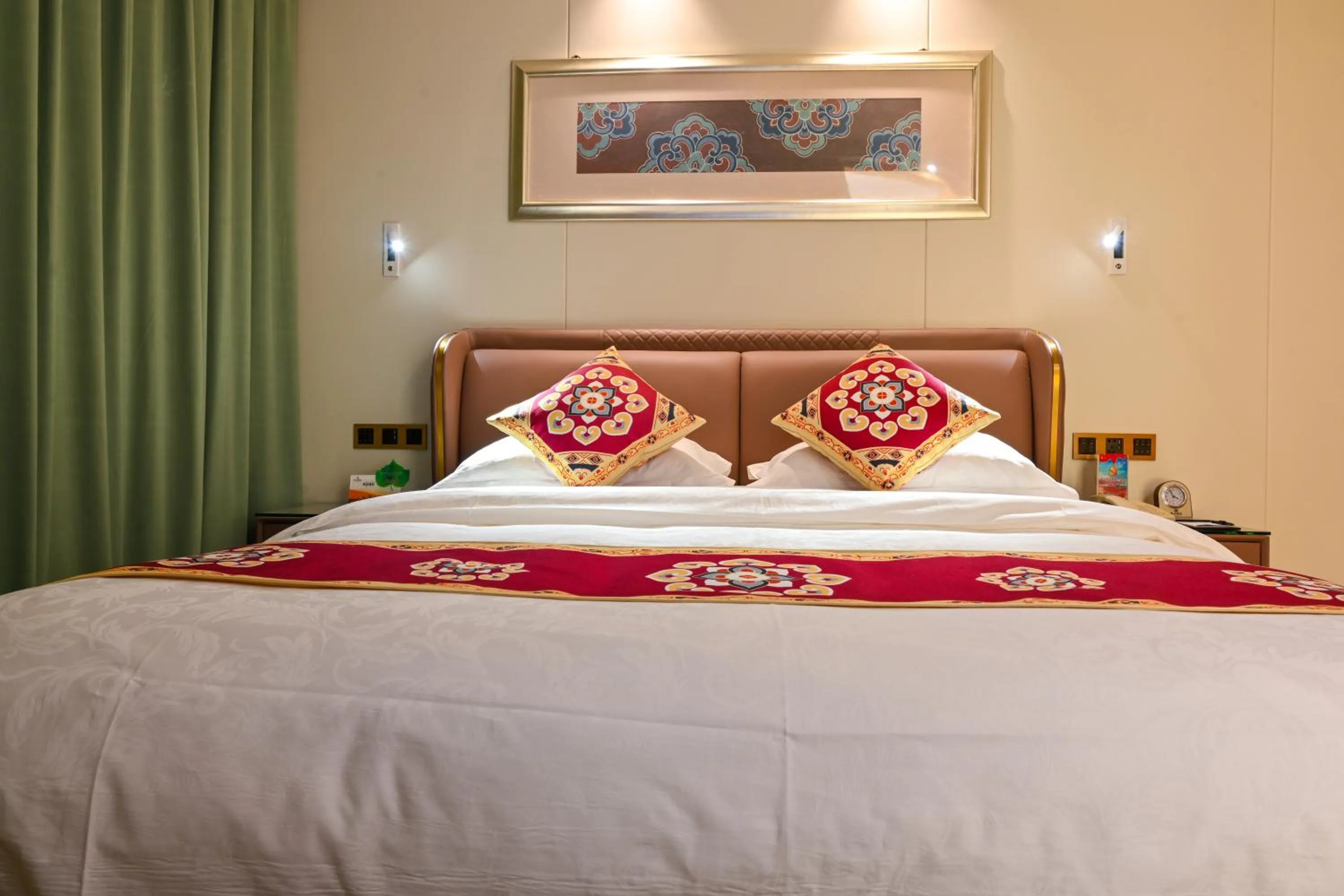 Bed in Dunhuang Hotel