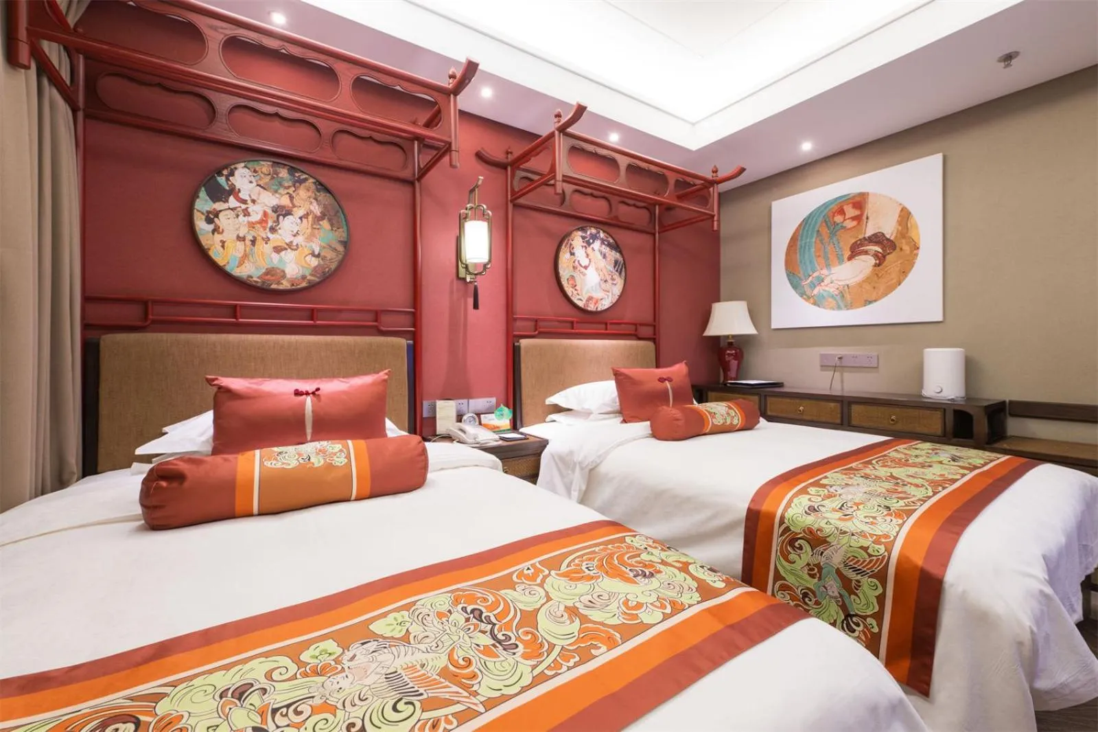 Bed in Dunhuang Hotel