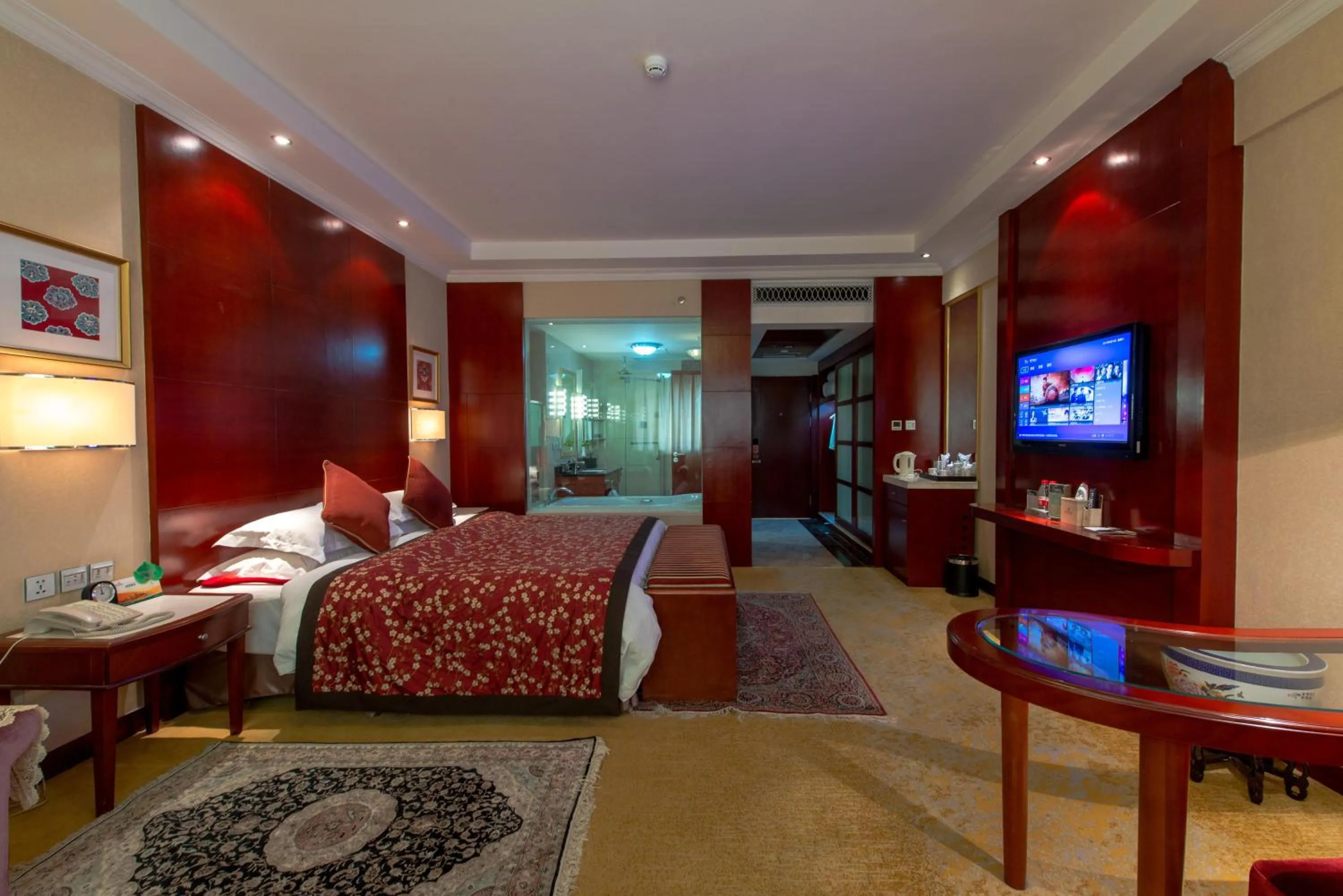 Bed in Dunhuang Hotel