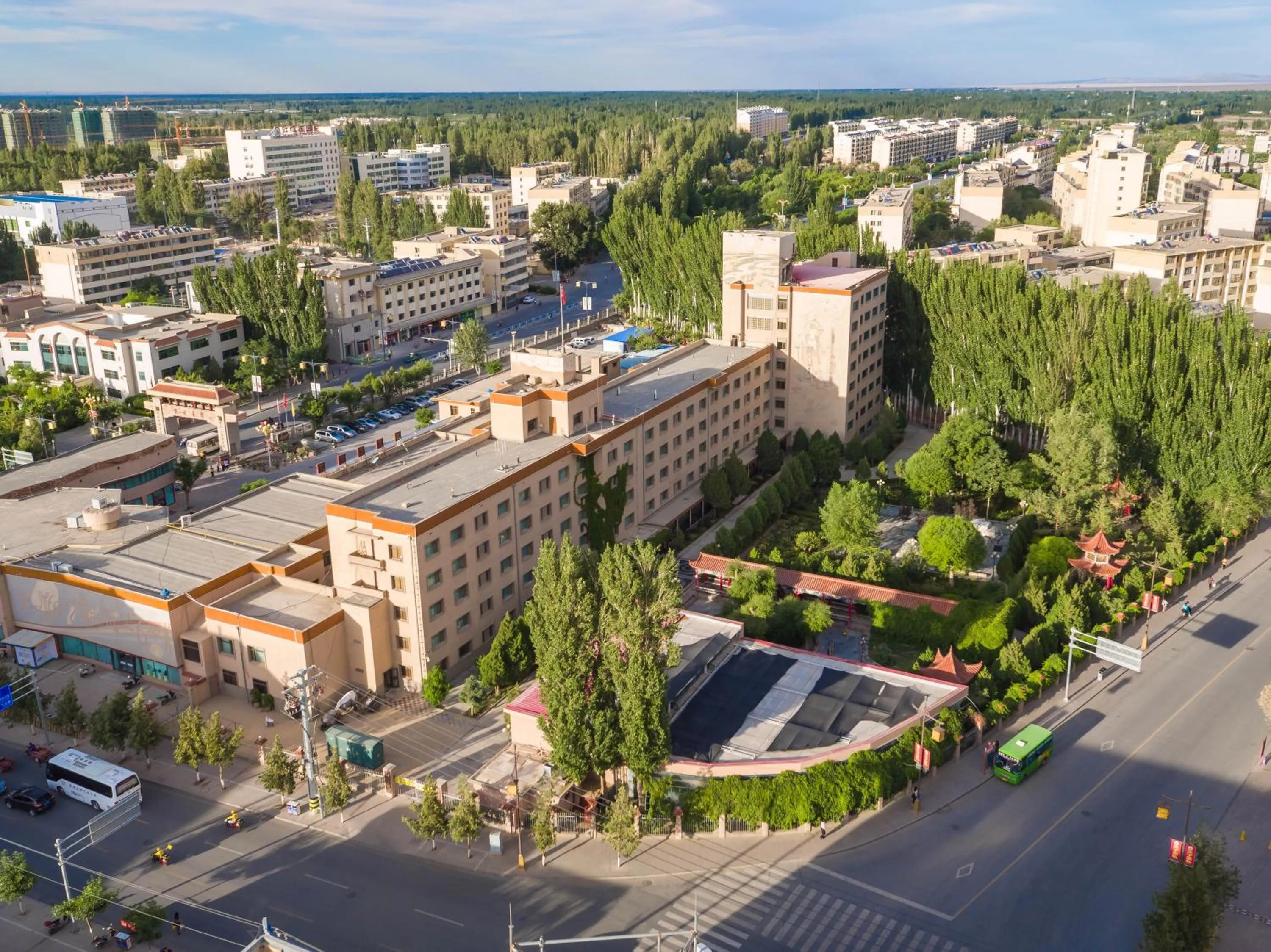 Property building in Dunhuang Hotel