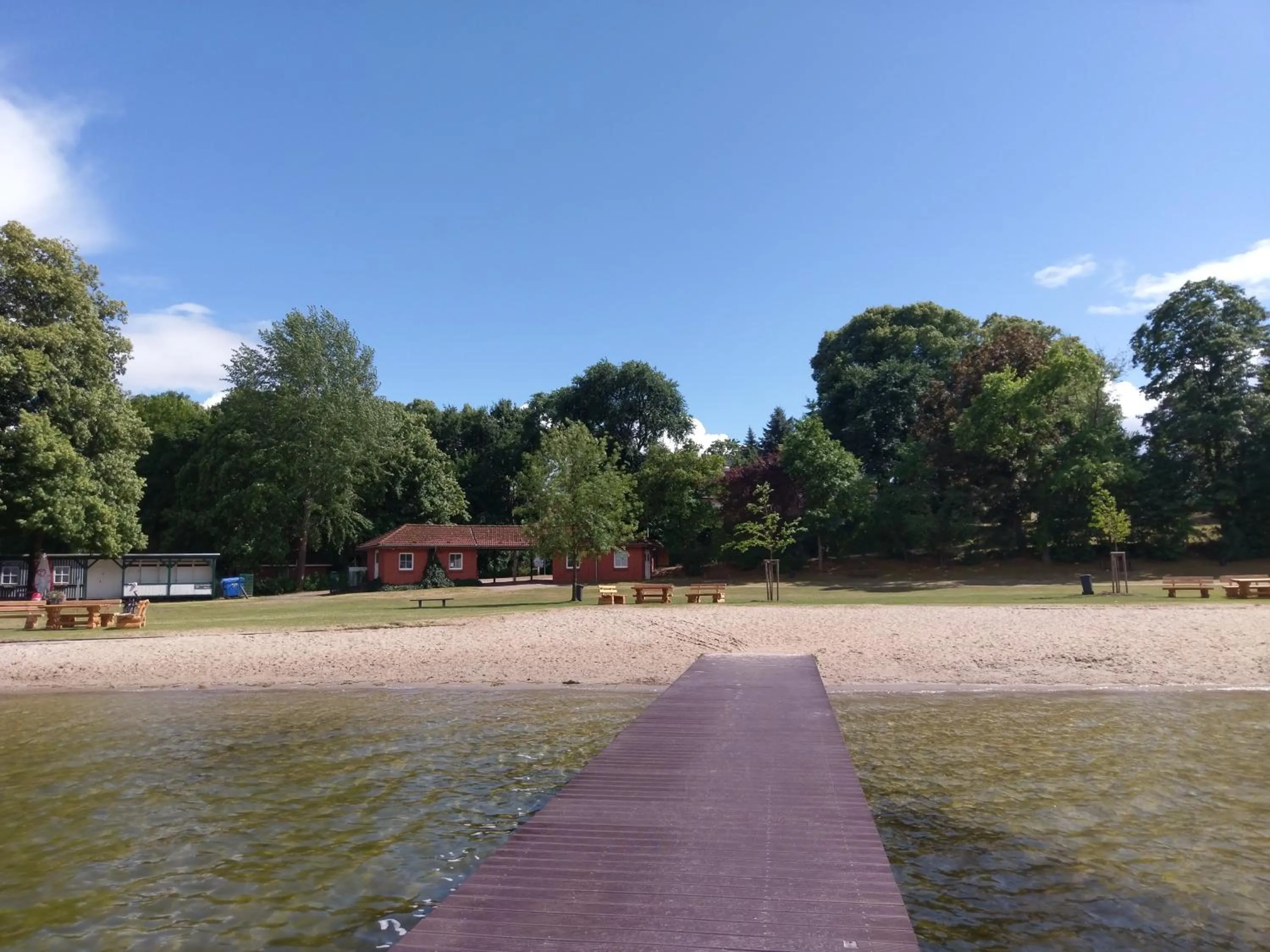 Beach in Hotel Garni "Villa am Schaalsee"