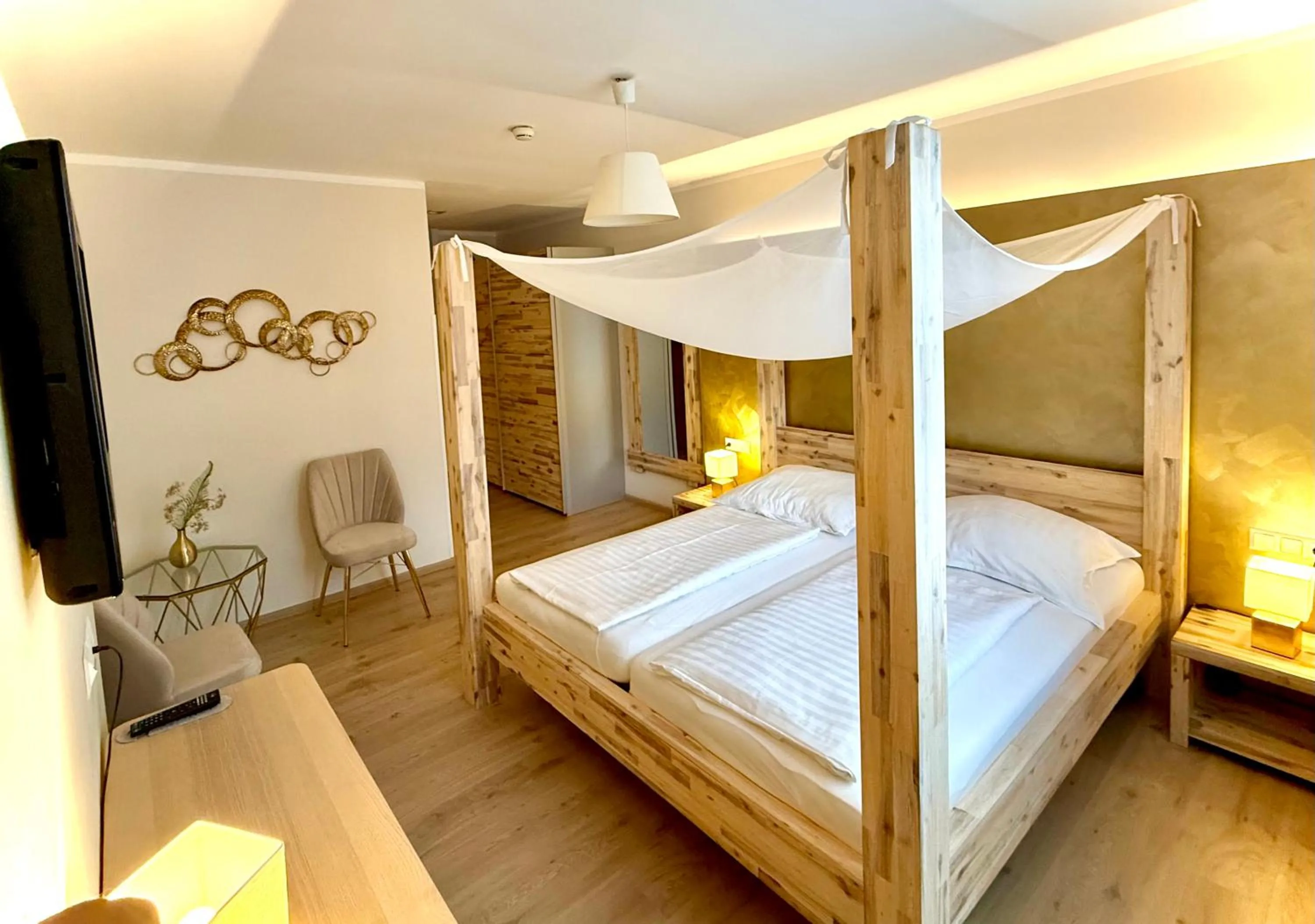 Bed in Hotel Restaurant FIDI