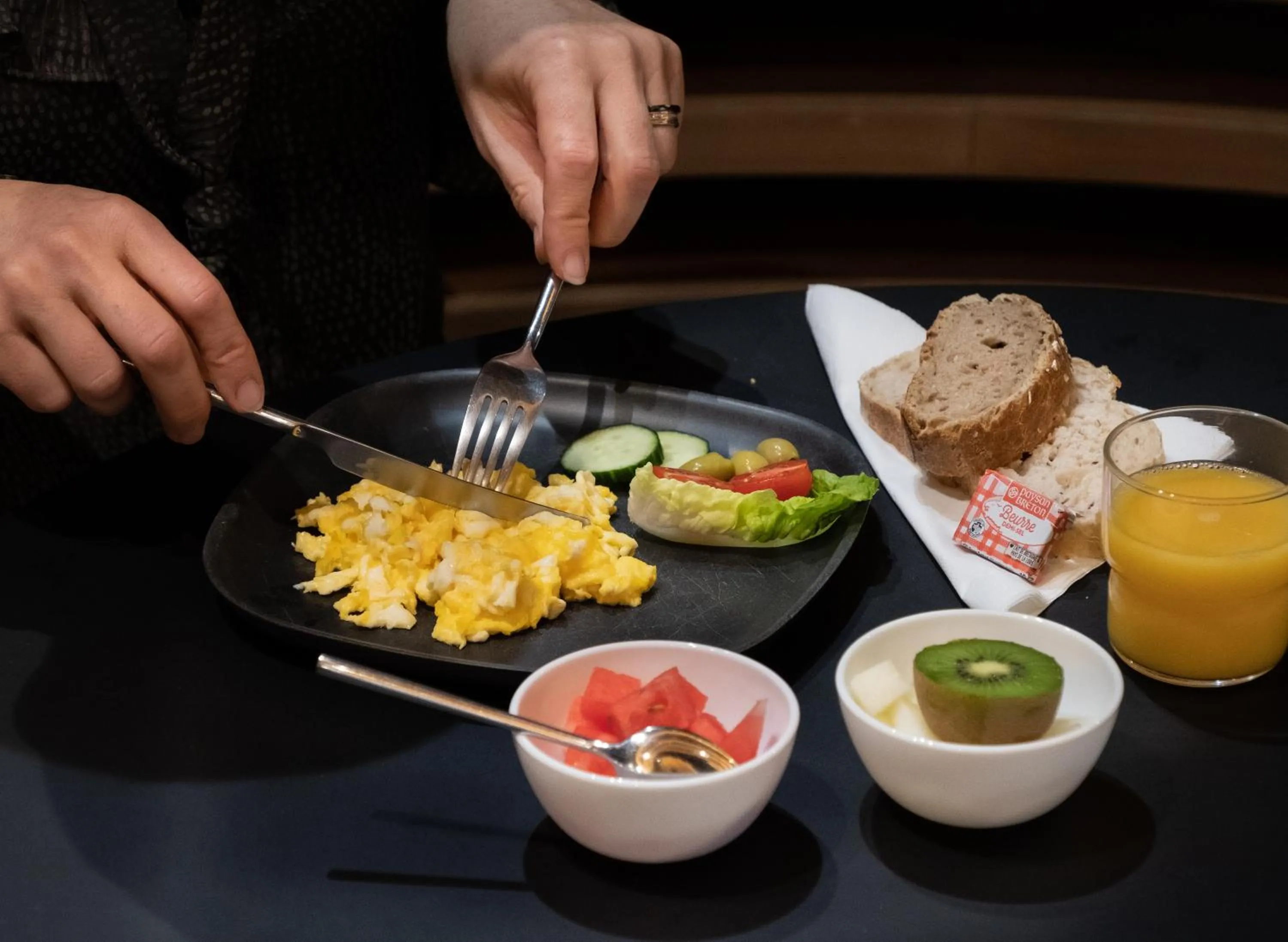 Breakfast in Urban Bivouac Hotel