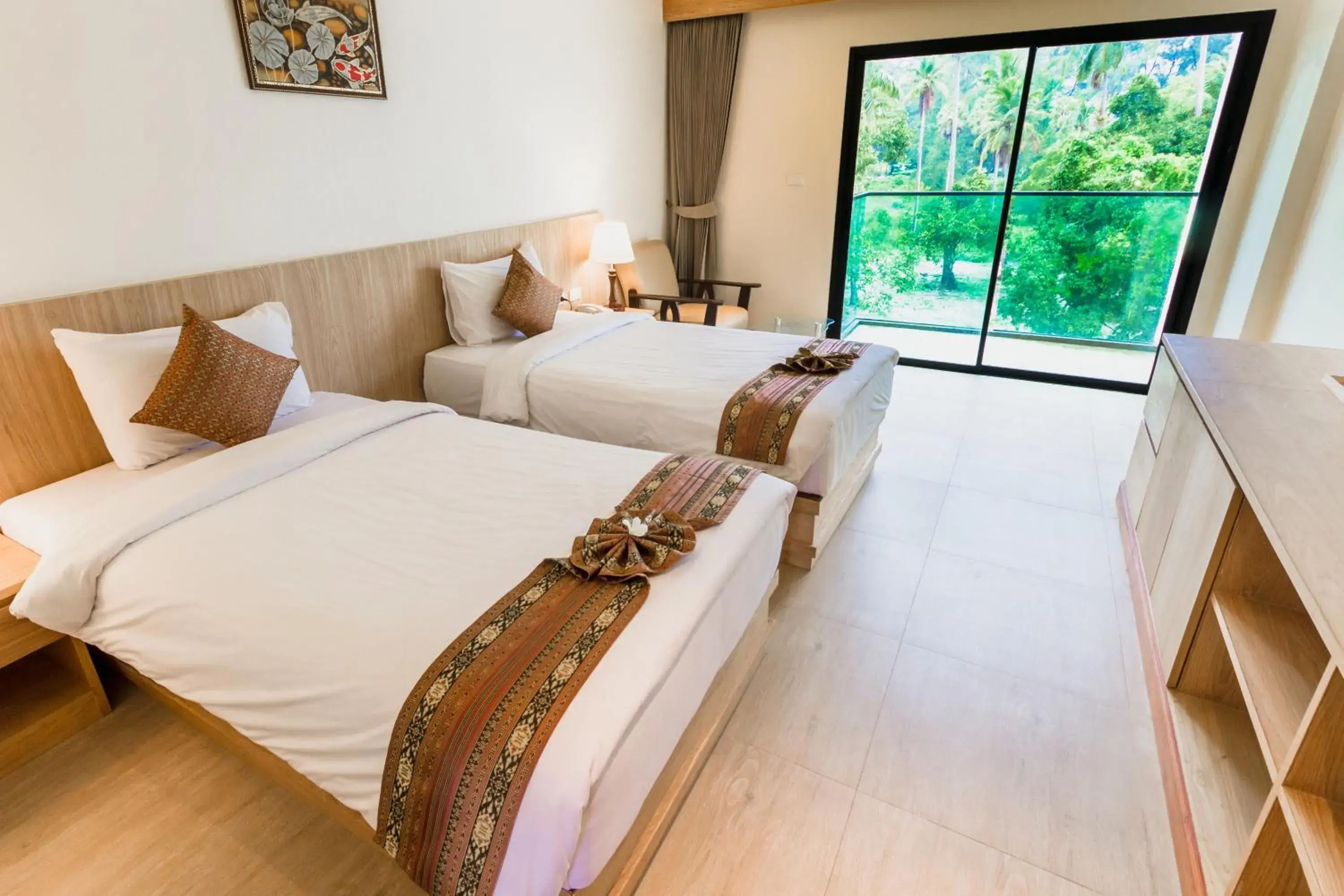 Twin Room with Pool View in Airport Beach Hotel Phuket Twin Room with Pool View in Airport Beach Hotel Phuket
